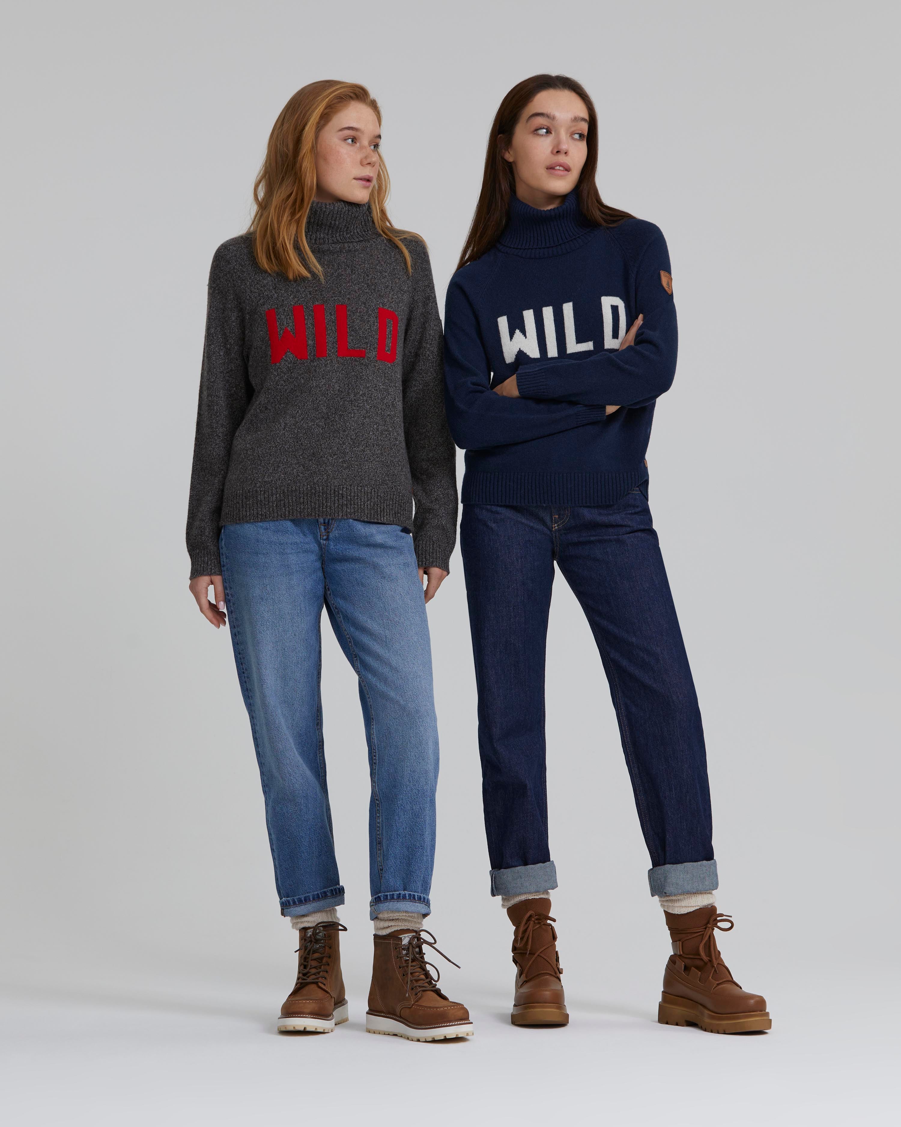 Avril Dark Heather Grey Sweater for Women - Soft Knit Pullover Casual Winter Sweater | Perfect for Office, Date Night & Cozy Fall Outfits