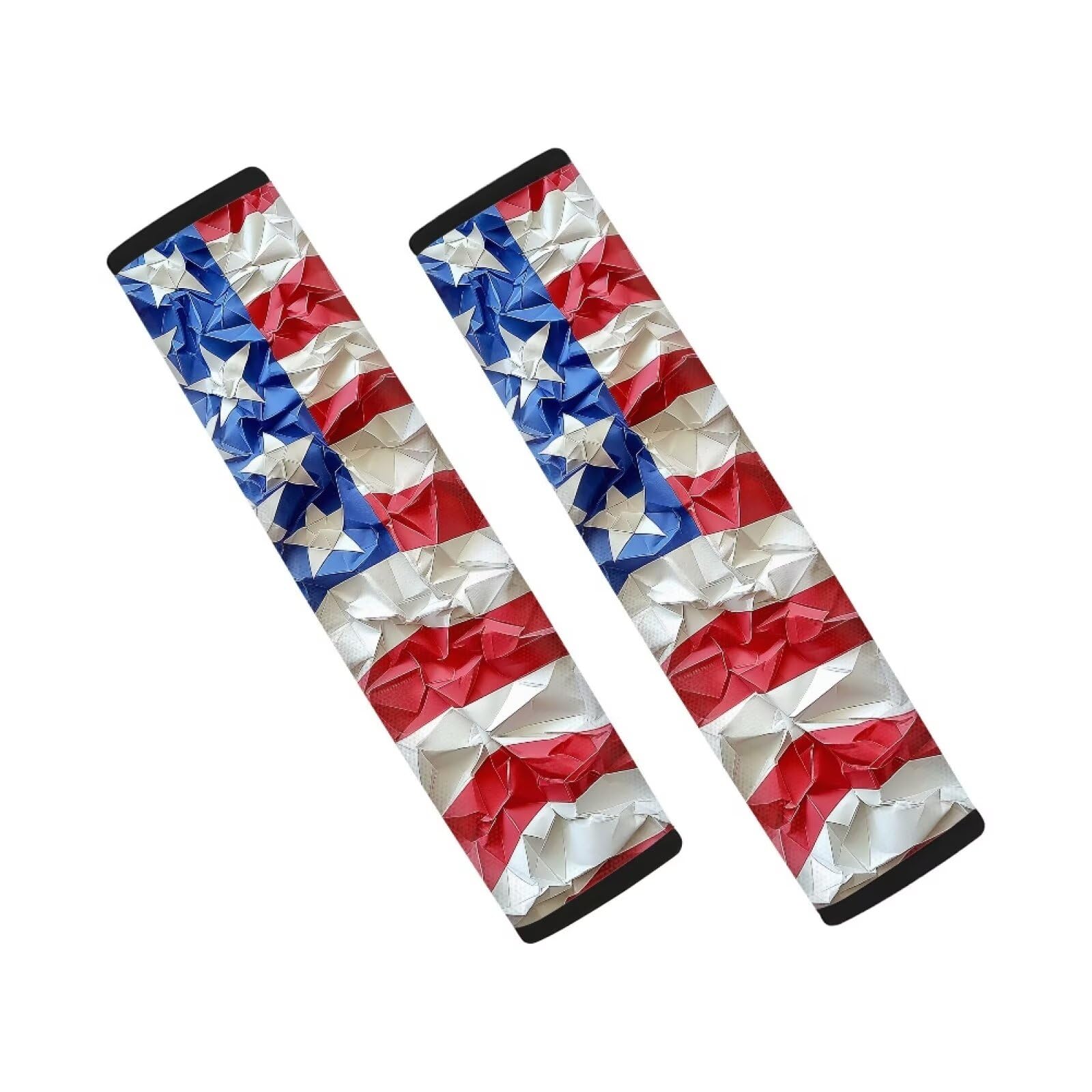 American Flag Car Seat Belt Pads Cover - 2 Pcs Set Shoulder Strap Protectors for Comfort & Safety | Durable Seat Belt Covers for Cars, Trucks & SUVs | Perfect for Road Trips, Commuting & Patriotic Decor