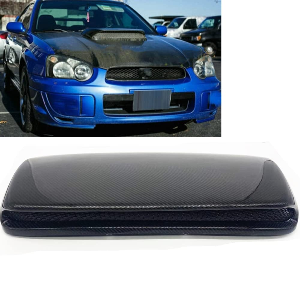 Carbon Fiber Hood Scoop Vent Cover for Subaru Impreza WRX STI - Lightweight & Durable Auto Upgrade for Enhanced Engine Cooling & Aggressive Style