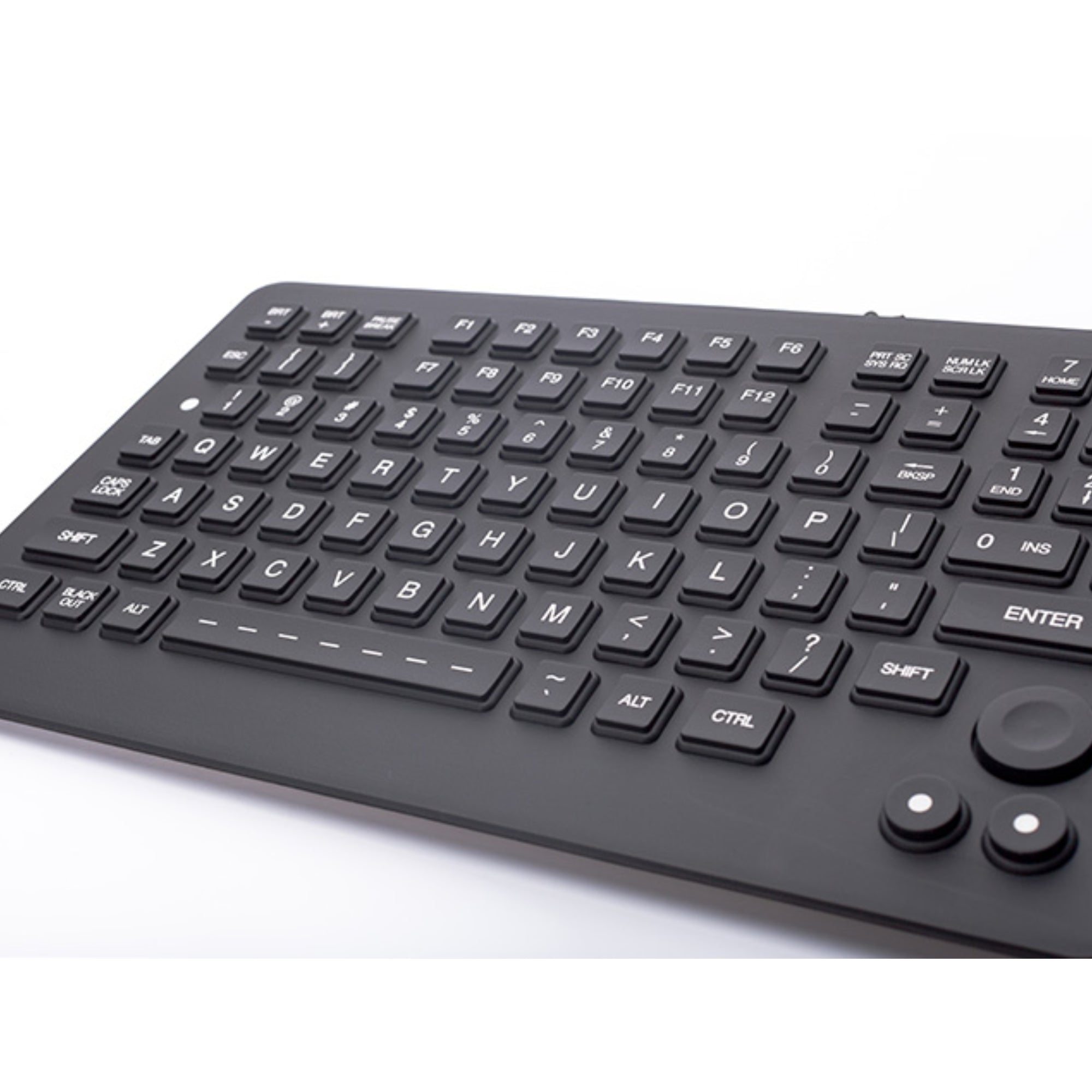 iKey SLK 880 FSR OEM Military Keyboard with Adjustable Backlighting - Rugged Waterproof Keyboard for Harsh Environments, Industrial Use & Military Applications