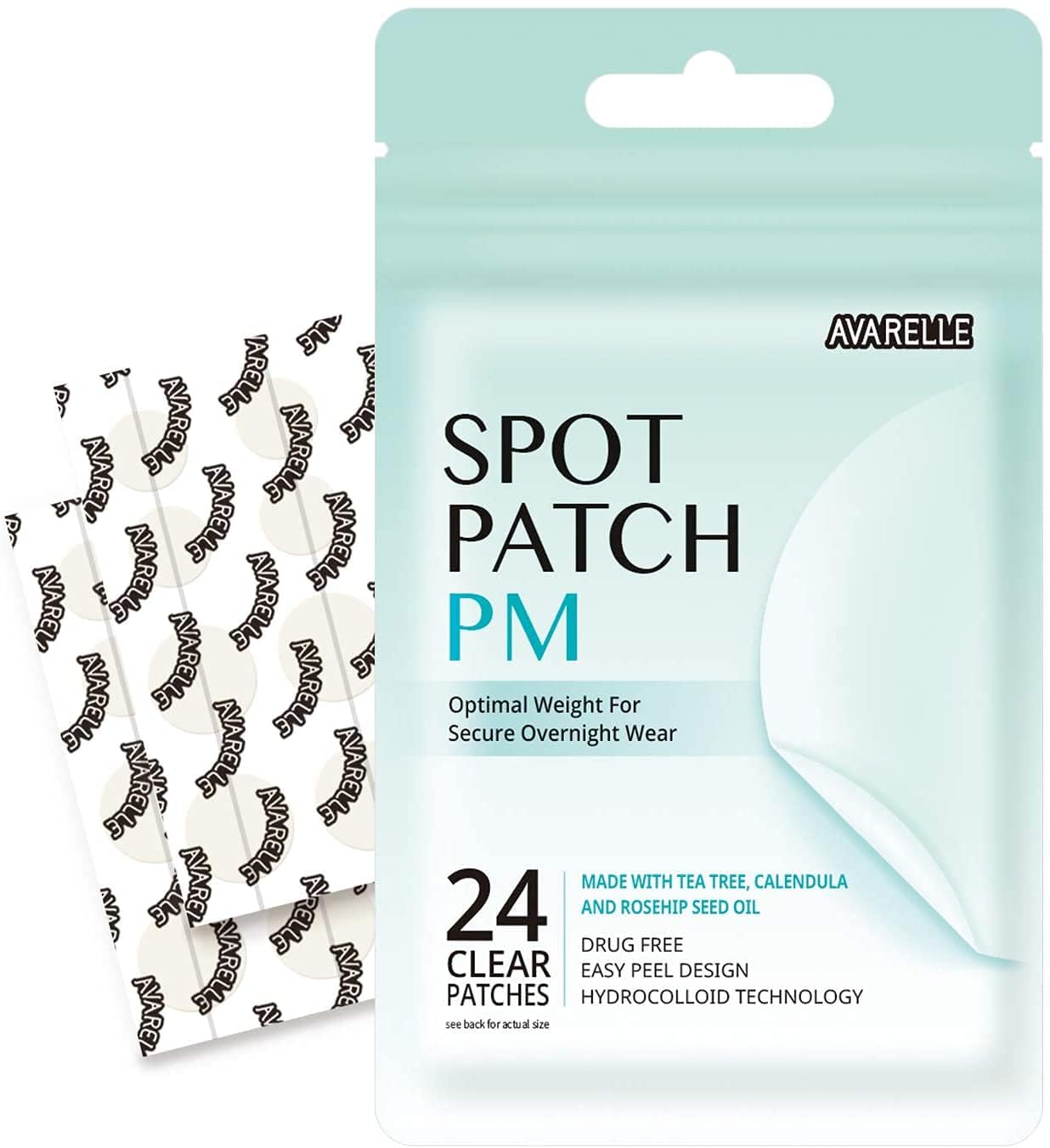 PM Overnight Absorbing Cover Patch for Blemishes - 24 Pack | Acne Treatment for Nighttime Use & Skin Care Routine