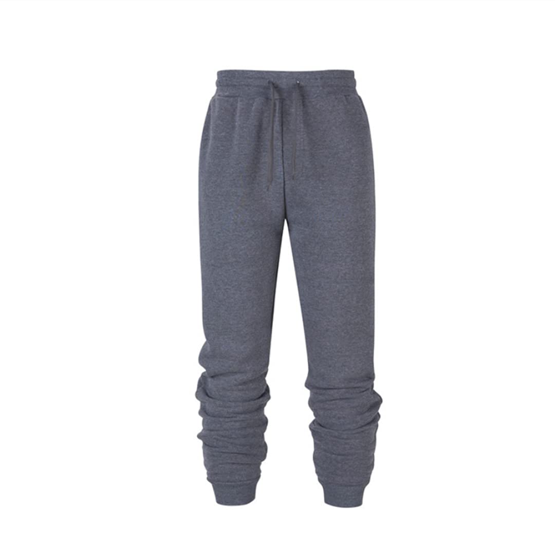 Men's Elastic Waist Joggers - Casual Fitness Gym Running Sweatpants for Workout & Lounge | Comfortable Athletic Pants for Men's Activewear & Relaxation