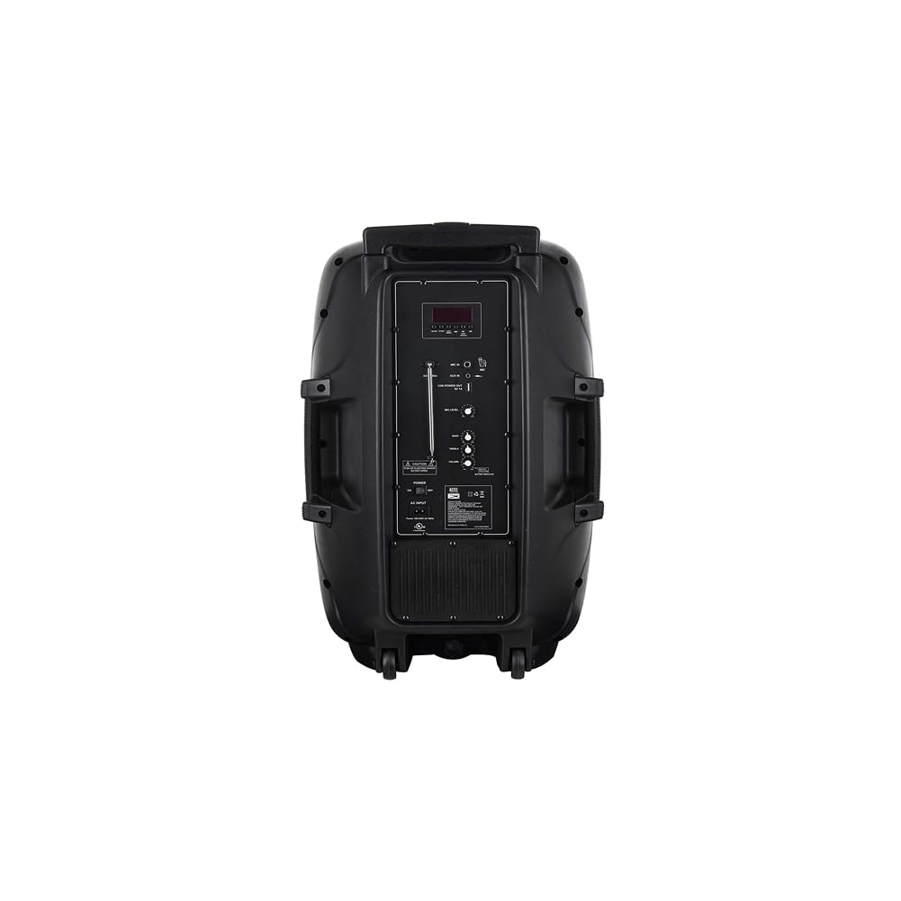 Altec Lansing SoundRover Portable Bluetooth Speaker with Built-in Microphone - Wireless Trolley Speaker for Parties, Karaoke & DJ Events - Rechargeable Battery, LED Lights & USB Phone Charger - Perfect for Outdoor Gatherings, Home Entertainment & Events