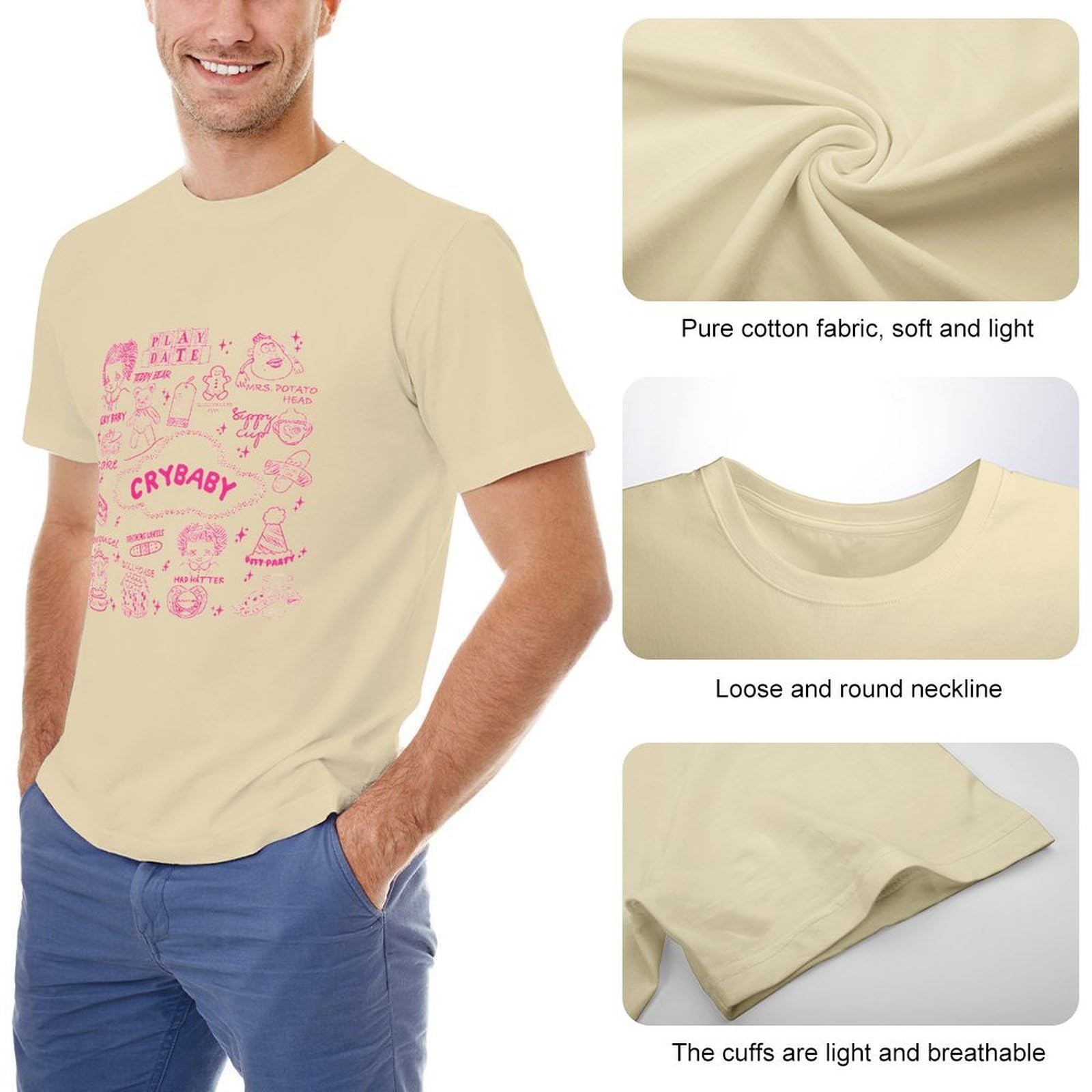 Melanie Martinez Men's & Women's Casual T-Shirt - Singer Merchandise, Concert Fan Tee for Casual Wear, Concerts & Music Events