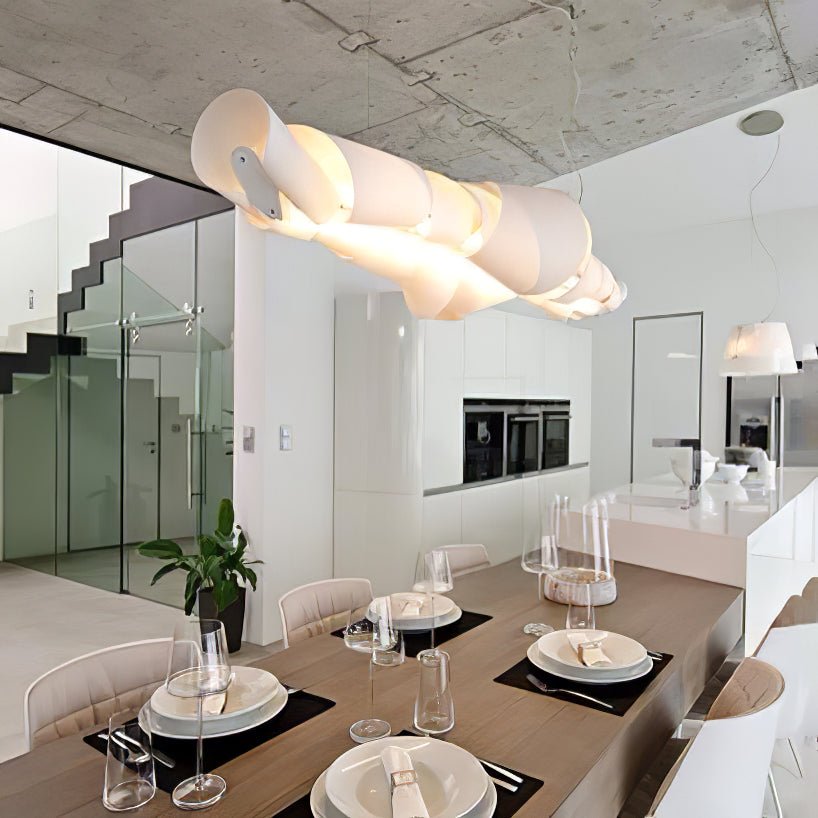 Stylish Caterpillar Chandelier - Modern Ceiling Light Fixture for Living Room, Bedroom & Dining Room Decor | Perfect for Home Lighting & Interior Design