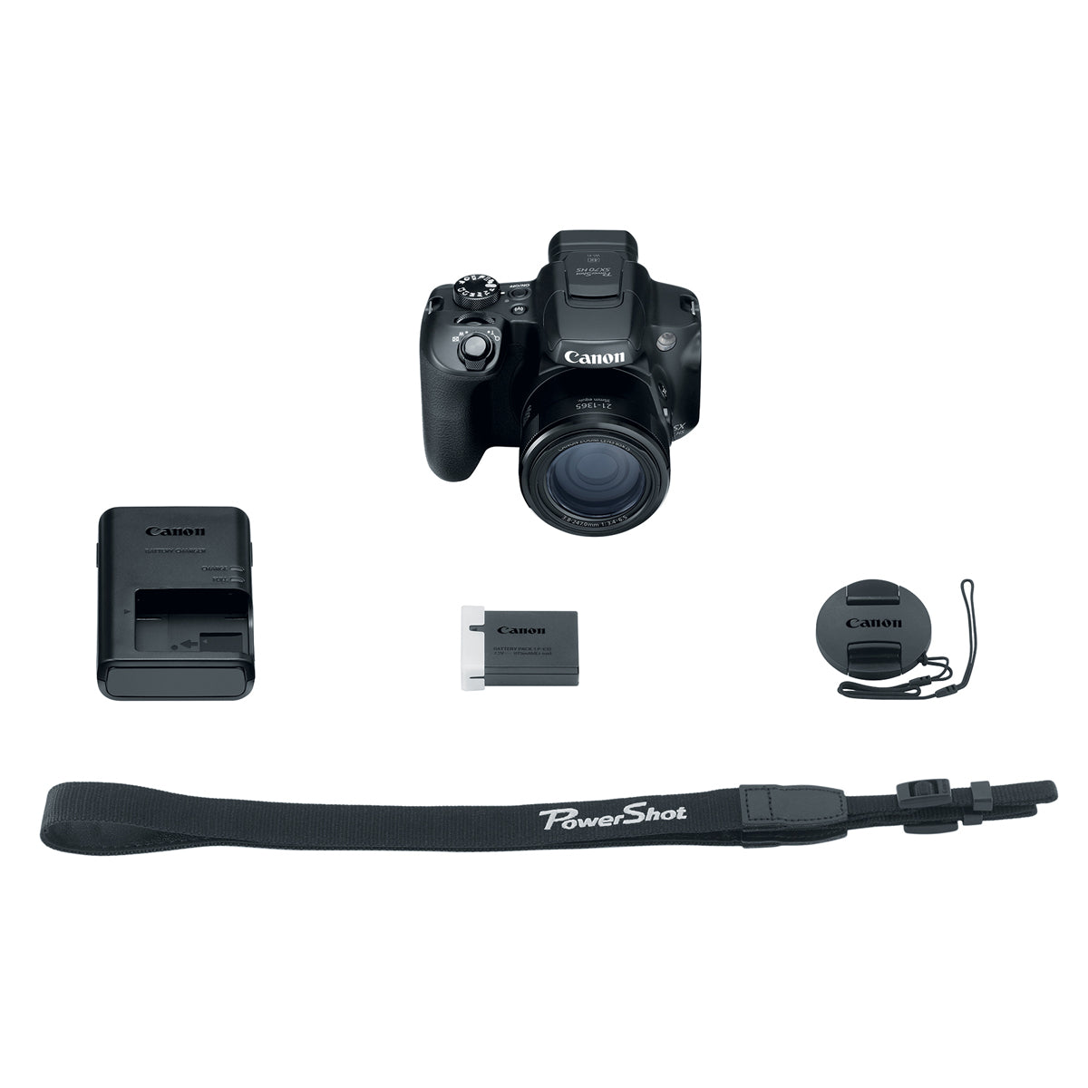 Canon PowerShot SX70 HS Digital Camera with 65x Optical Zoom, 4K Video & Wi-Fi - Perfect for Travel, Wildlife Photography & Vlogging