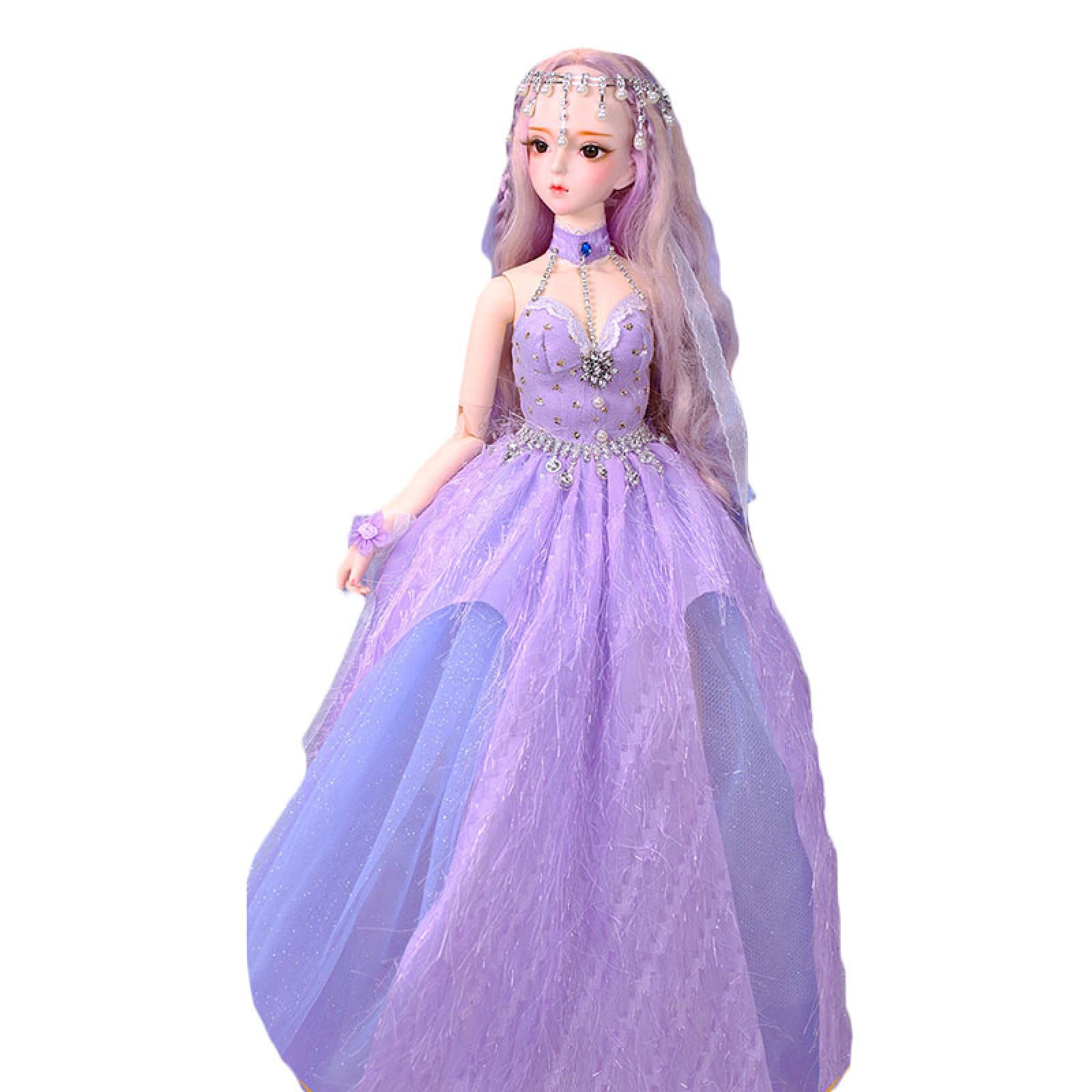 1/3 Scale 60cm Fashion BJD Doll with Full Outfit - DIY Ball Jointed Doll Set Includes Clothes, Shoes, Wig & Makeup - Perfect Gift for Girls & Collectors | Role Play, Photography, Display, Cosplay