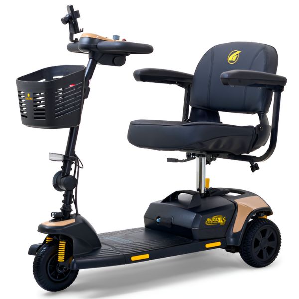 Golden Technologies Buzzaround XLS HD 3-Wheel Travel Mobility Scooter - Lightweight Folding Electric Scooter for Adults & Seniors - Perfect for Shopping, Travel & Outdoor Activities (Model GB121B SHZ)