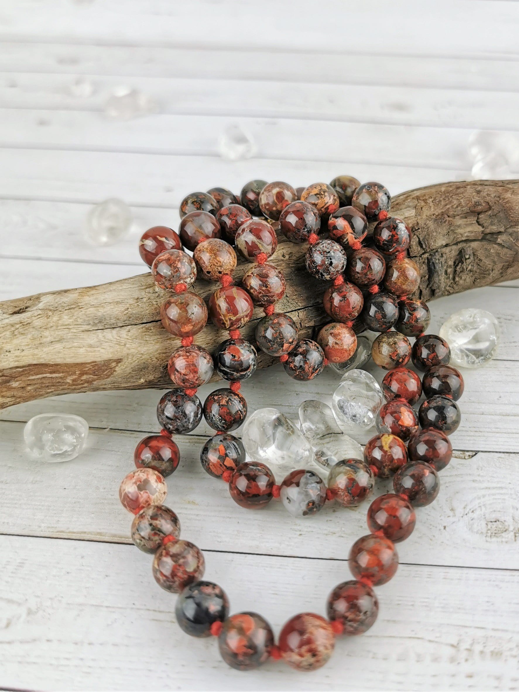 Brecciated Jasper Necklace - Natural Stone Jewelry for Women, Healing Crystal Pendant for Meditation & Energy Balancing - Perfect for Yoga, Spiritual Gifts & Boho Fashion
