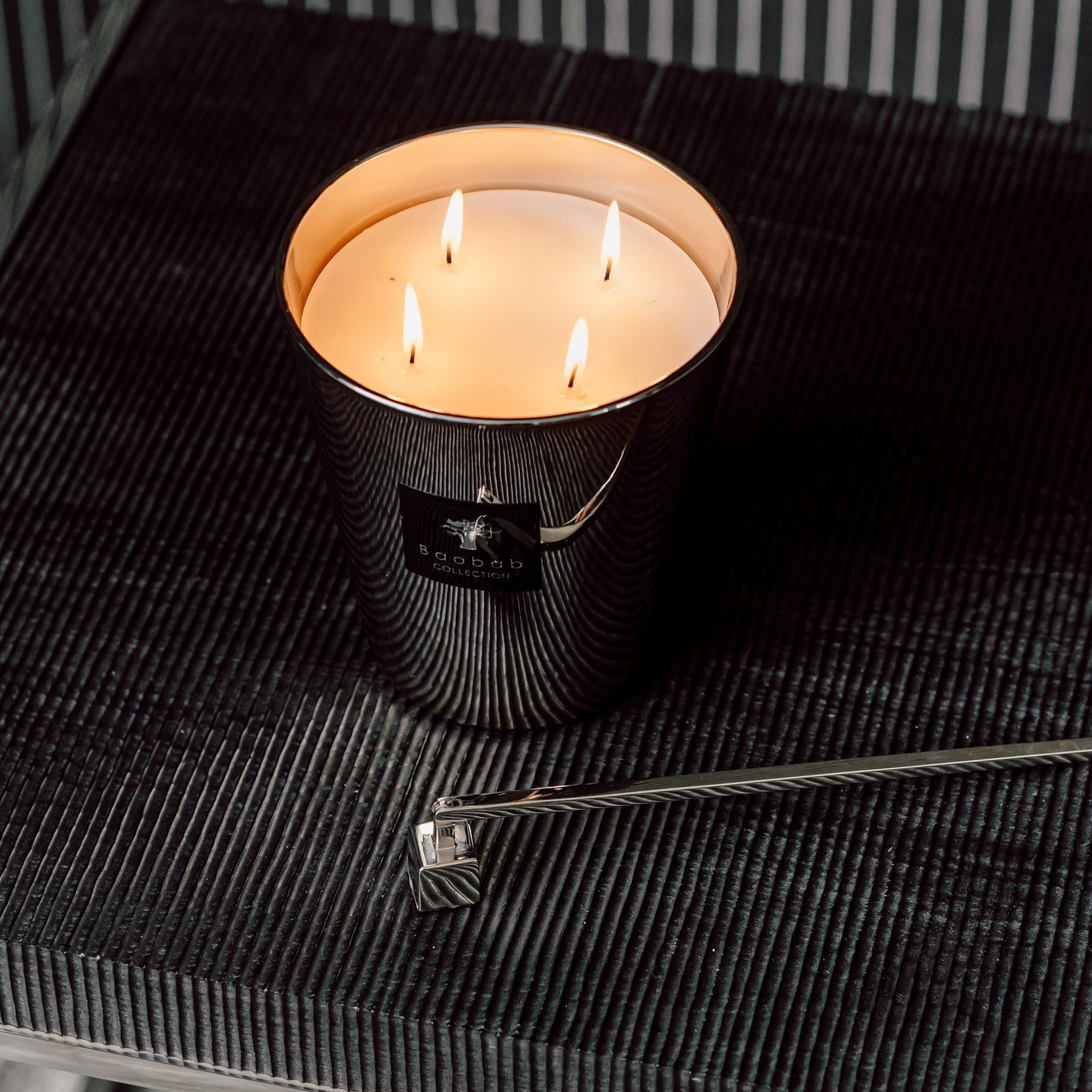 Premium Baobab Candle Snuffer - Elegant Brass Candle Extinguisher for Home Decor, Wedding & Church Candles - Perfect for Romantic Dinners, Spa Nights & Meditation Spaces