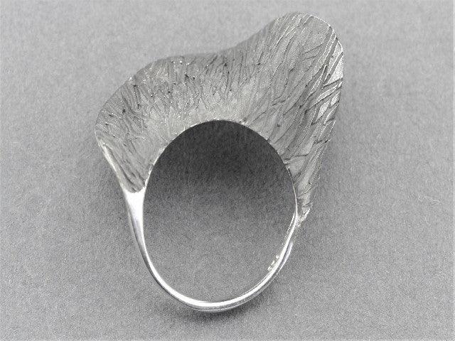 Oxidized Silver Medium Wave Ring for Women - Boho Chic Jewelry for Everyday Wear & Special Occasions