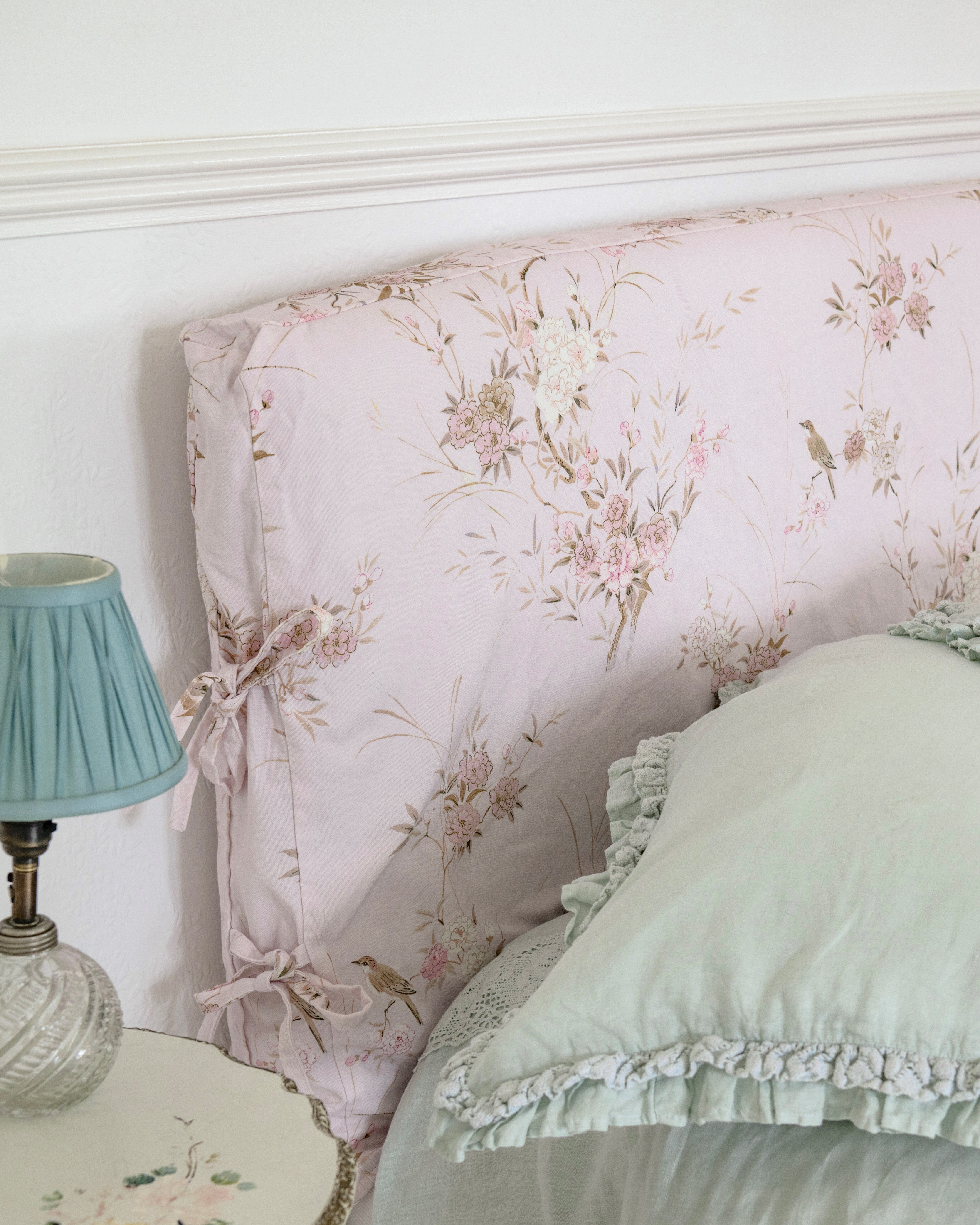 Luella Slipcovered Headboard - Upholstered Bed Headboard with Removable Cover, Queen Size, Modern Bedroom Decor for Home & Hotel Use