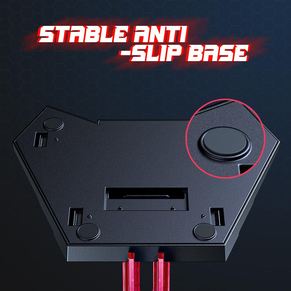 ONIKUMA ST 3 Acrylic Gaming Headset Stand with Hook - Perfect for Desk Organization & Headphone Storage for Gamers