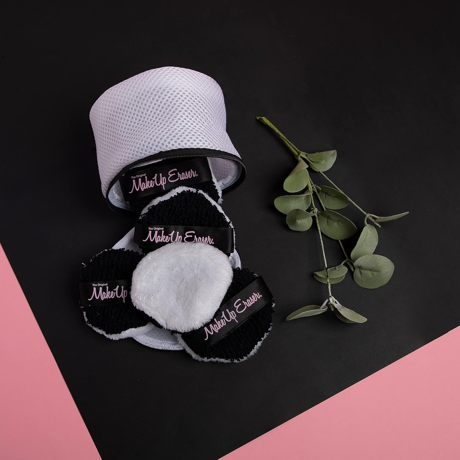 MakeUp Eraser Puff 5-Piece Set | Reusable & Machine Washable Makeup Remover Pads with Laundry Bag | Eco-Friendly Beauty Essentials for Gentle Makeup Removal & Skincare Routine
