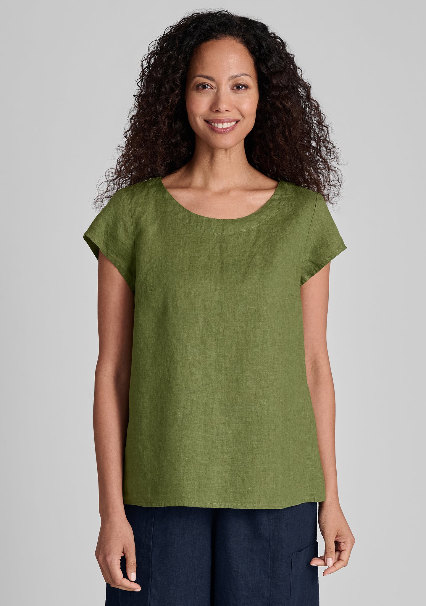 Tuck Back Tee - Soft Linen T-Shirt for Women | Casual & Comfortable Summer Top | Perfect for Beach, Travel & Everyday Wear