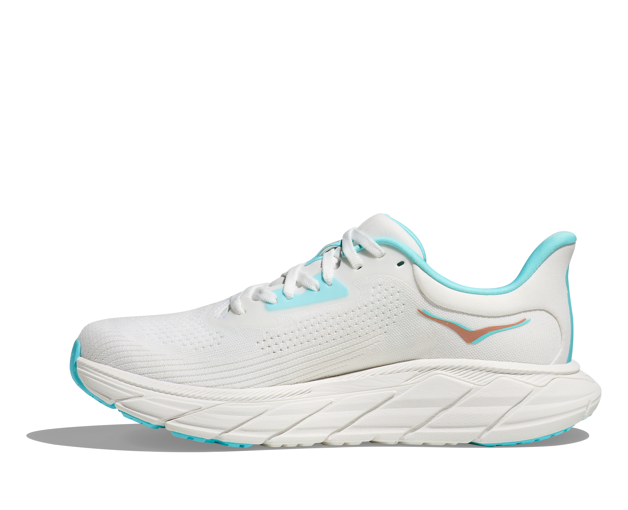 Women's HOKA Arahi 7 WIDE Running Shoes - Stability & Cushion for Overpronation (Frost/Rose Gold) | Perfect for Road Running, Jogging & Long Distance Training