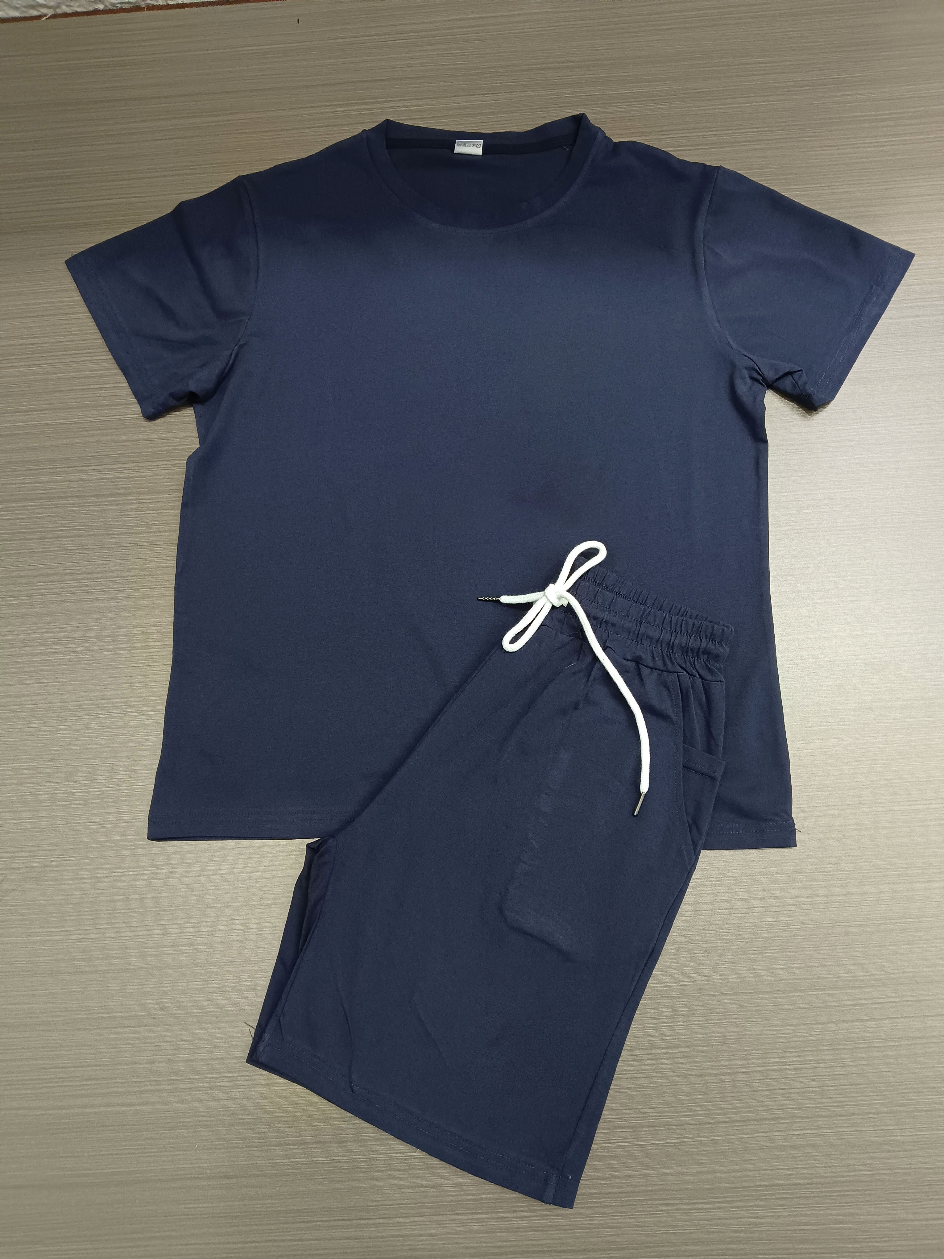 Men's Casual Short Sleeve T-Shirt and Shorts Set - Comfortable Summer Outfit for Beach, Gym, and Everyday Wear