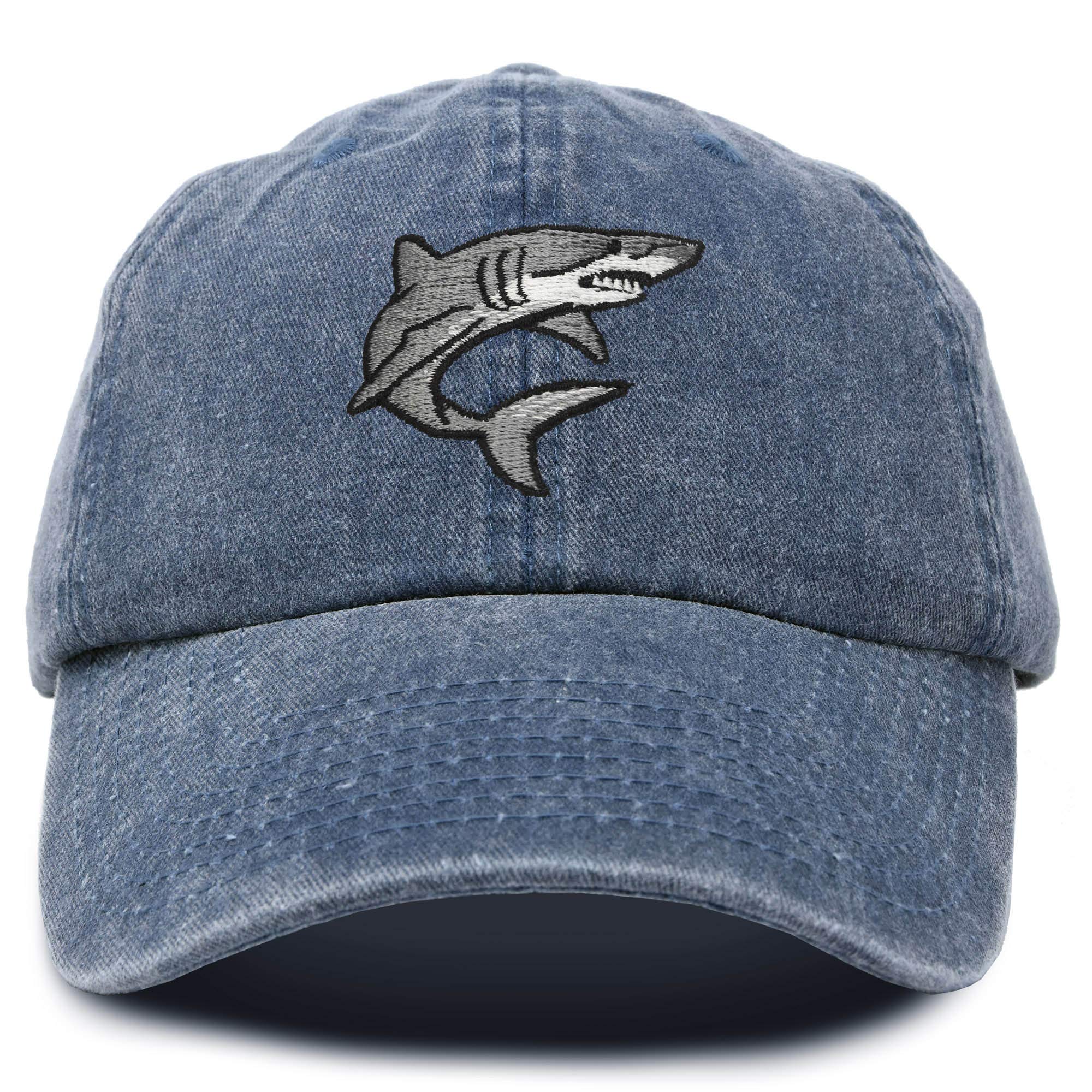 DALIX Embroidered Great White Shark Baseball Cap - Adjustable & Stylish for Fishing, Beach, and Outdoor Adventures