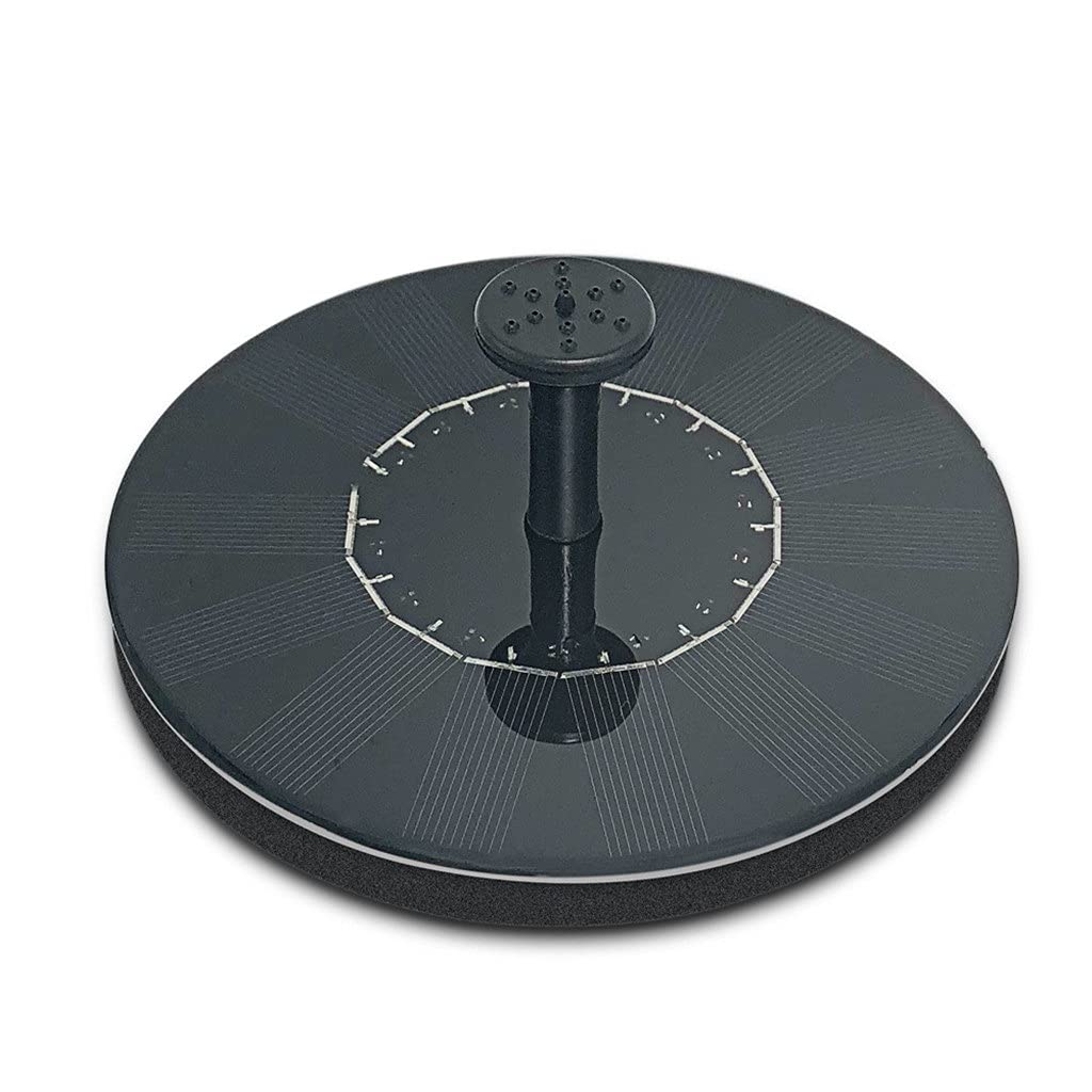 Solar Powered Outdoor Fountain Pump - Brushless Bird Bath Kit with 6 Spray Heads for Garden, Pond & Patio Decor | Water Feature for Birds & Landscaping