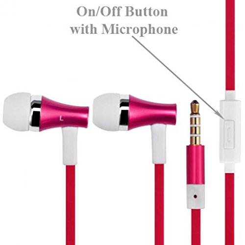 Premium Wired Earphones with Hi-Fi Sound & Built-in Mic - Metal In-Ear Headphones Compatible with Samsung Galaxy Tab S6 Lite 10.4 | Perfect for Gaming, Music & Hands-Free Calls