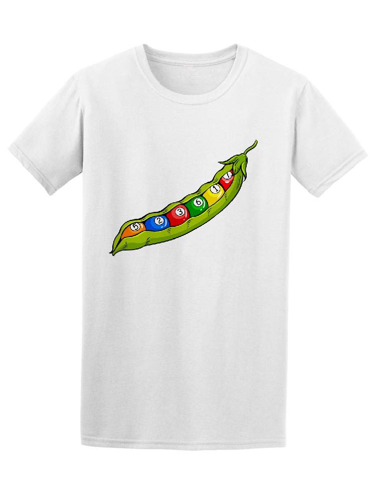 Men's Pea Pod Billiard Balls Pop Art Graphic T-Shirt - Casual Streetwear for Billiards Lovers & Retro Art Fans