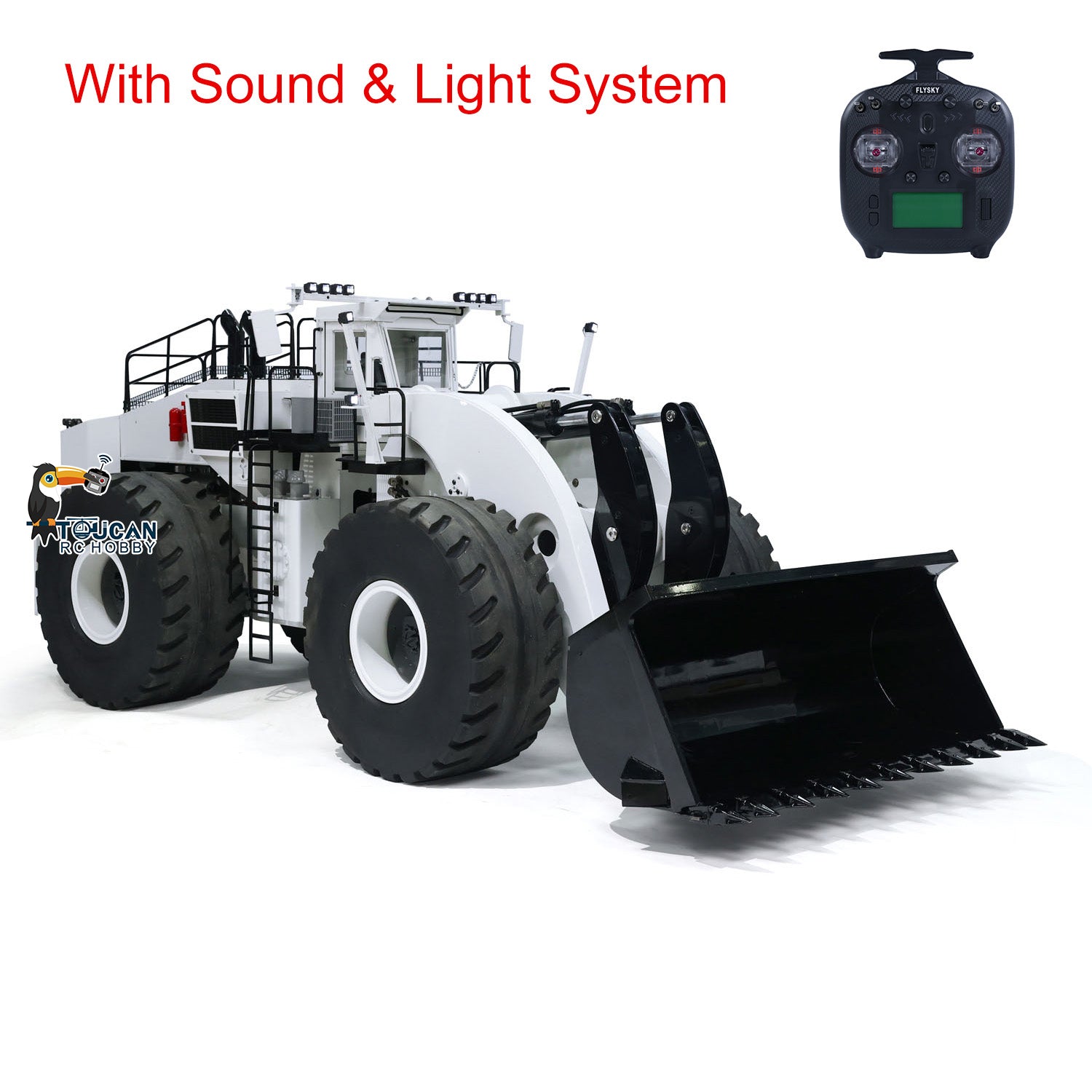 150KG TOUCAN L2350 1/14 Scale Heavy Duty RC Hydraulic Excavator Loader - Remote Control Construction Truck Toy for Adults & Kids, DIY Model (150x58x60cm) - Perfect for Construction Simulation, STEM Learning & Outdoor Play
