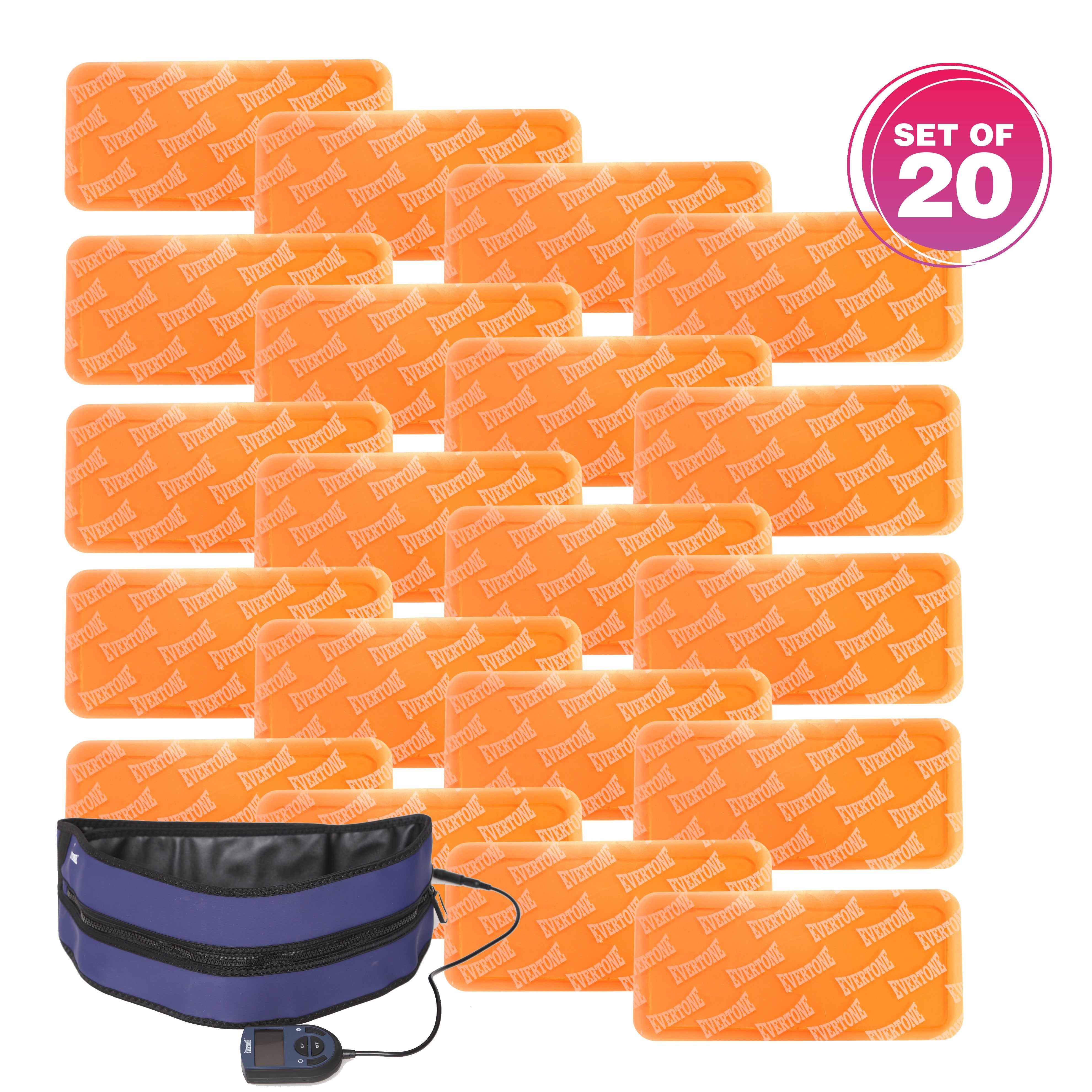 EVERTONE ZIP AND TONE GEL PADS - Muscle Recovery & Pain Relief Therapy for Athletes - Post-Workout Recovery, Sports Injury Relief, and Muscle Relaxation
