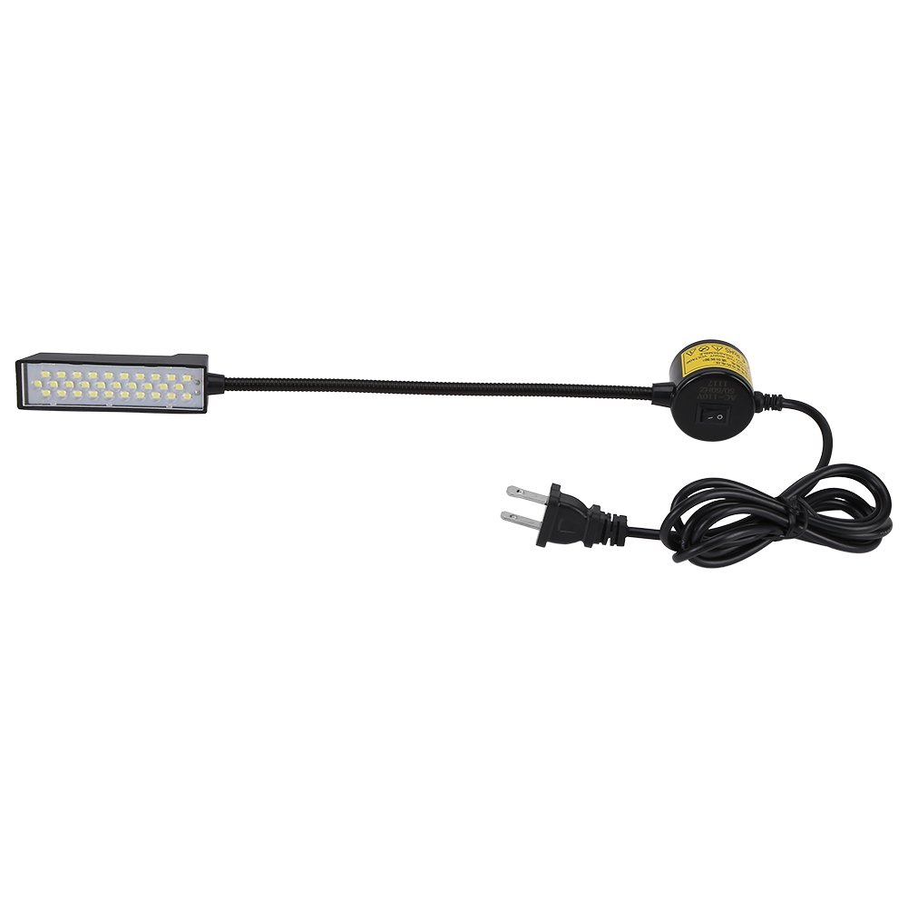 Magnetic Flexible Arm LED Work Light with Daylight White LEDs - Adjustable Craft Light for DIY, Repair & Hobbies (US Plug 110V) - Perfect for Workshops, Garages & Home Improvement Projects