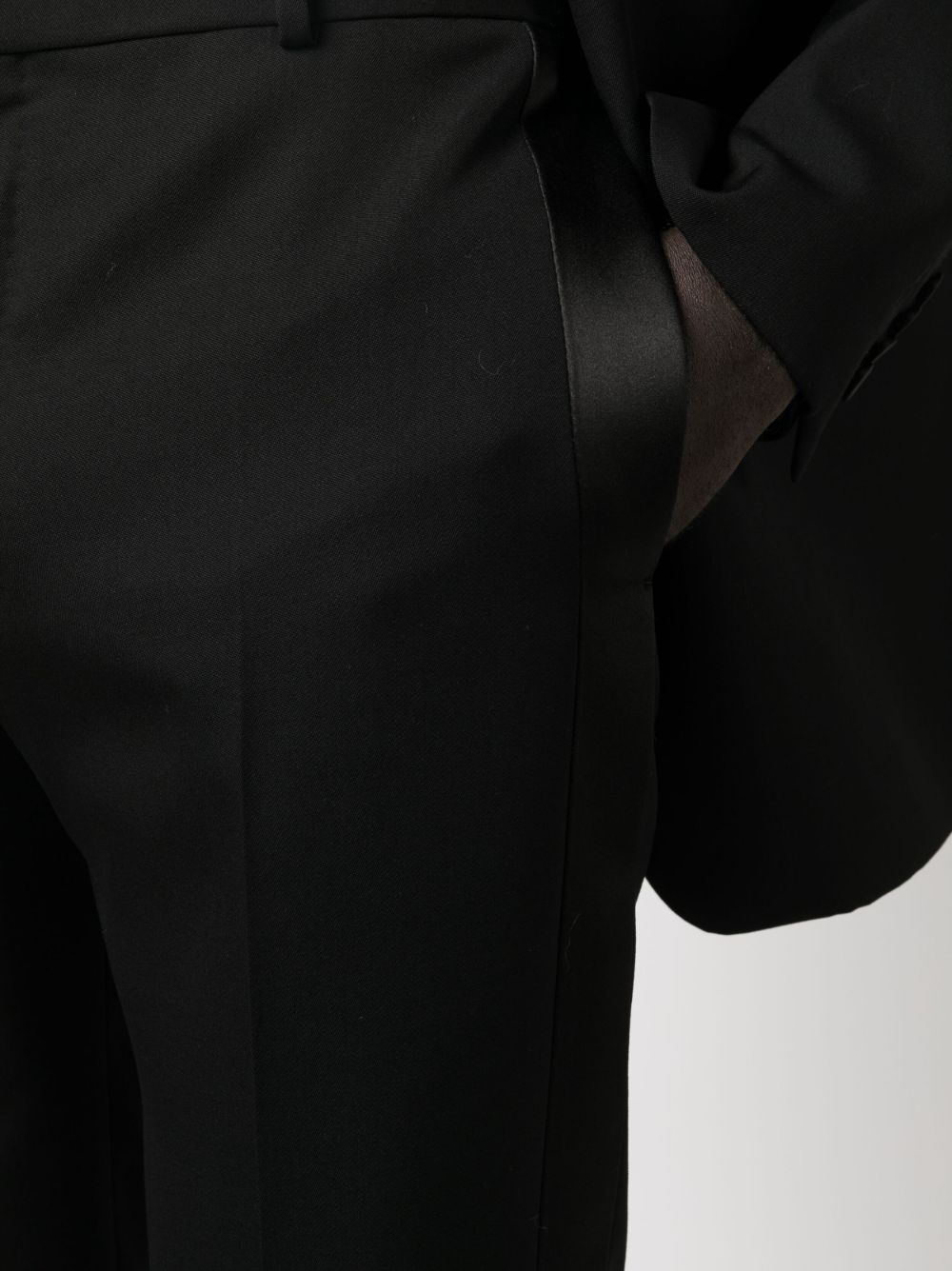 Alexander McQueen Black Trousers for Men - Luxury High-Waisted Slim Fit Pants for Business, Office & Formal Occasions