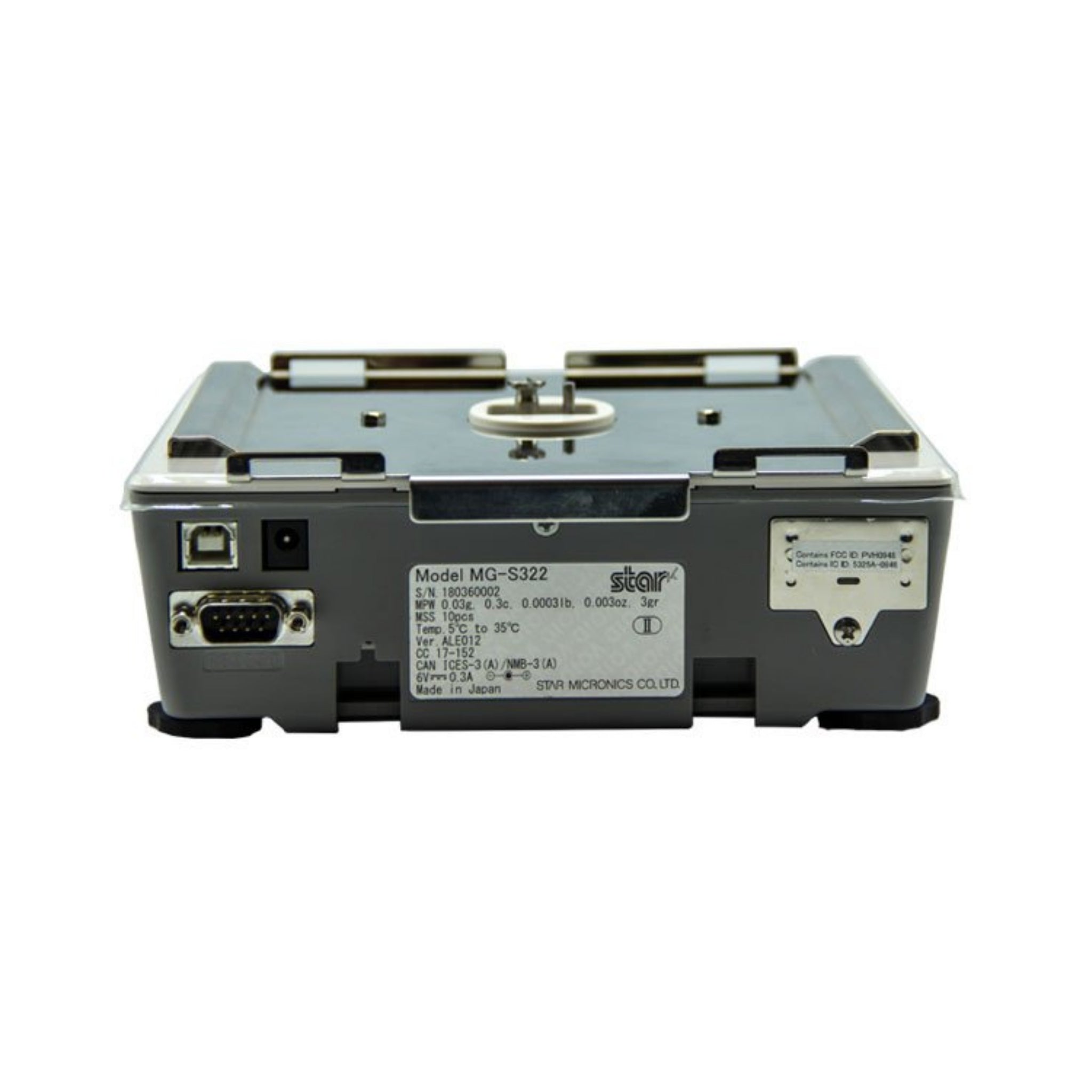 Star Micronics MGS322 High Precision Digital POS Scale - 0.01g Accuracy, 320g Capacity for Retail & Jewelry Stores - Perfect for Weighing Small Items, Precious Metals and Ingredients
