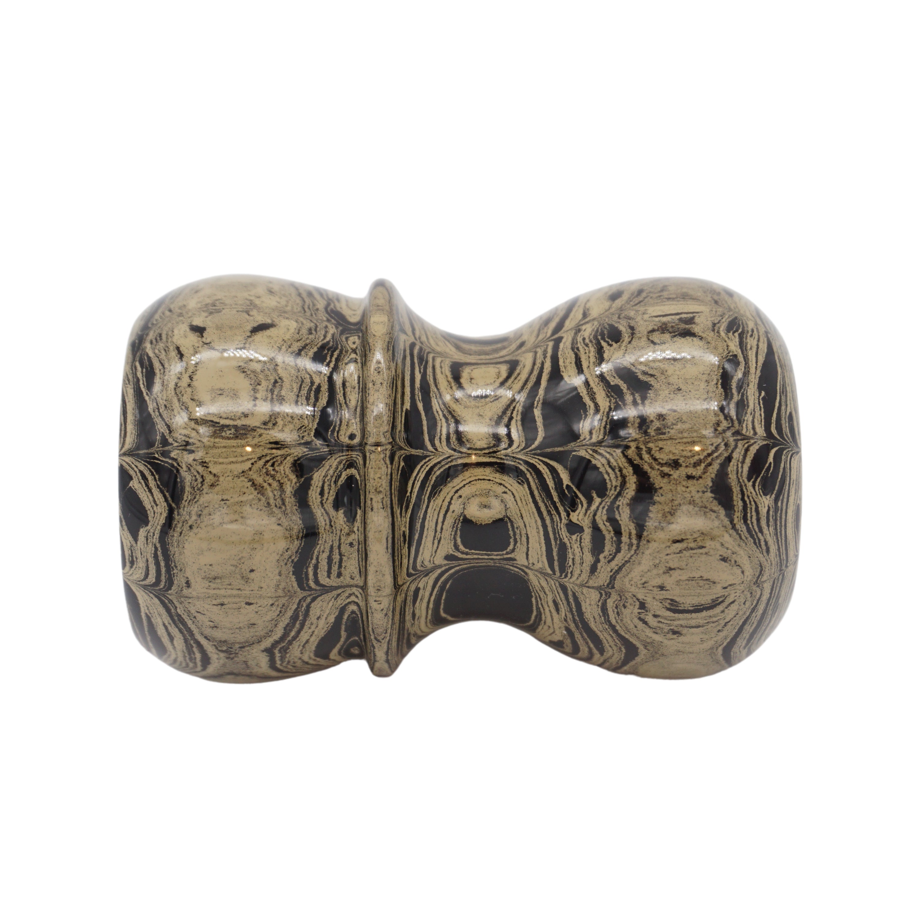 Premium Sand Ebonite Handcrafted Shaving Brush Handle - Fits 24mm & 26mm Knots - Perfect for Wet Shaving & Barber Shop Grooming