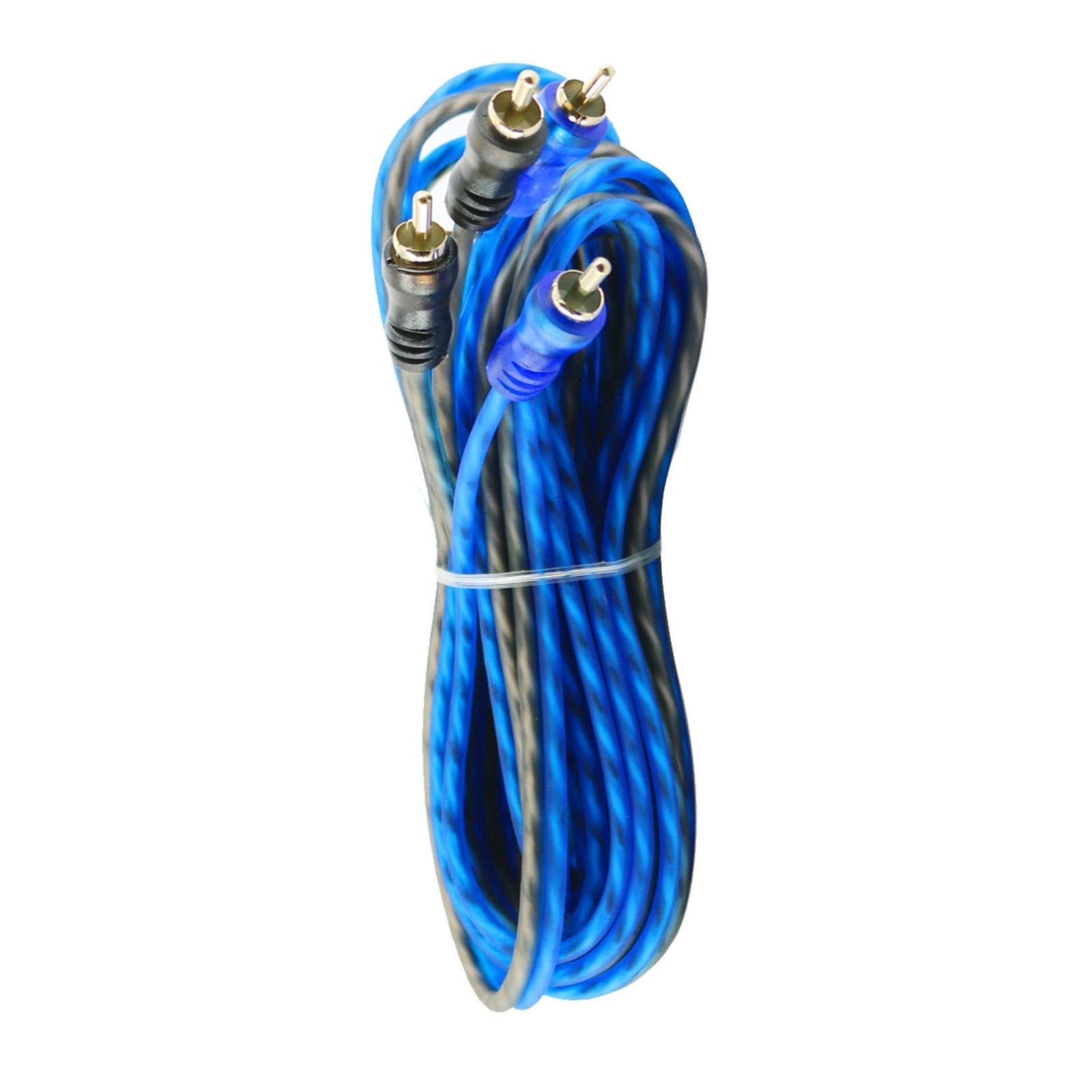 12 Pcs Audiobank LRC-17FT Premium 2 RCA to RCA Interconnect High-Fidelity HiFi Audio Cable - 17 Feet with Male Connectors - Compatible with Home Theater, Stereo Systems, Speakers, Amplifiers & Audio Devices - Perfect for Home Entertainment, DJ Setups & Professional Audio Installations