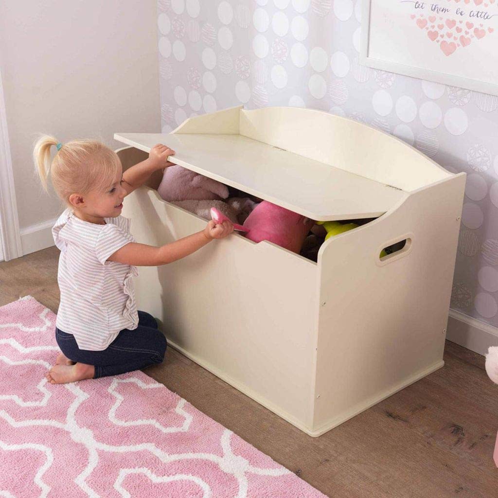 KidKraft Austin Toy Box in Vanilla - Kids Storage Organizer for Toys, Books & Clothes - Perfect for Bedroom, Playroom & Nursery Organization