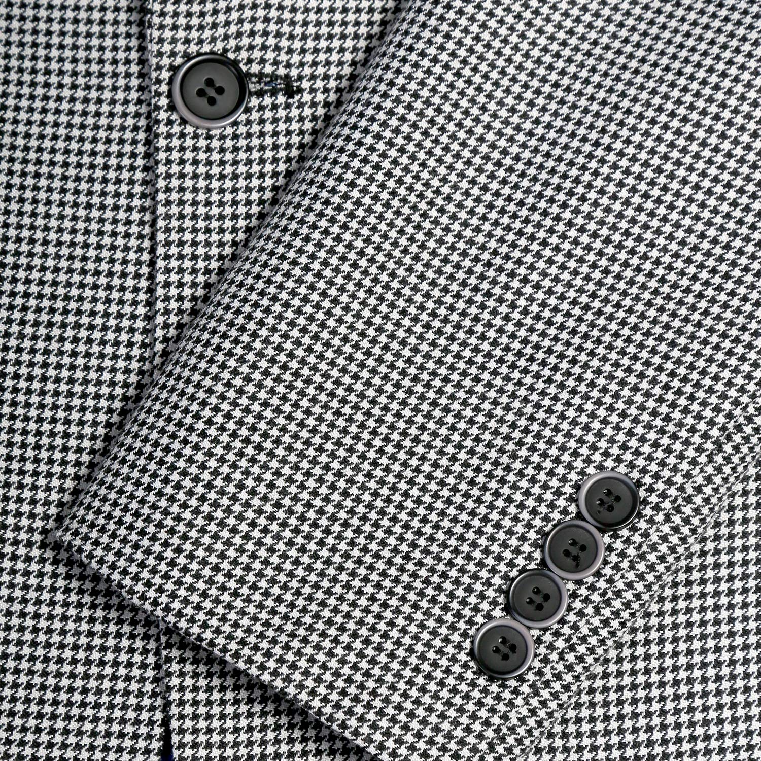 Men's Stanford Slim Fit Houndstooth Peak Lapel 2-Piece Suit | Formal Business Attire for Weddings, Interviews & Office Wear