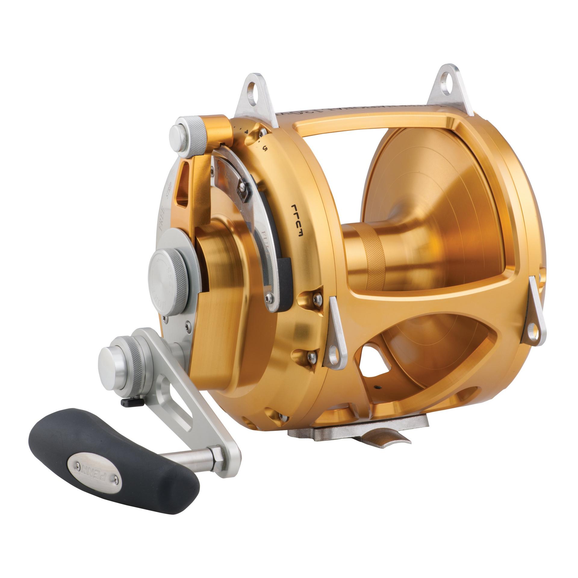 International® VIS Two Speed Conventional Fishing Reel - Saltwater & Freshwater Angling Gear for Offshore & Inshore Fishing