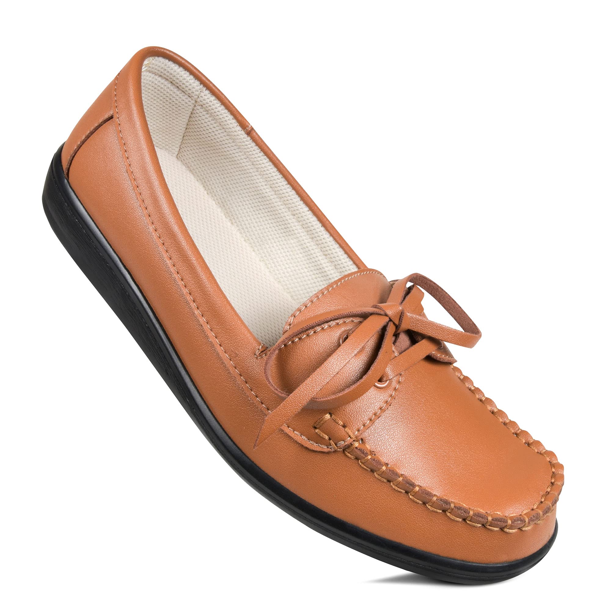 Aerosoft Women's Flats - Soft & Comfortable Slip-On Shoes for Work, Travel & Everyday Wear