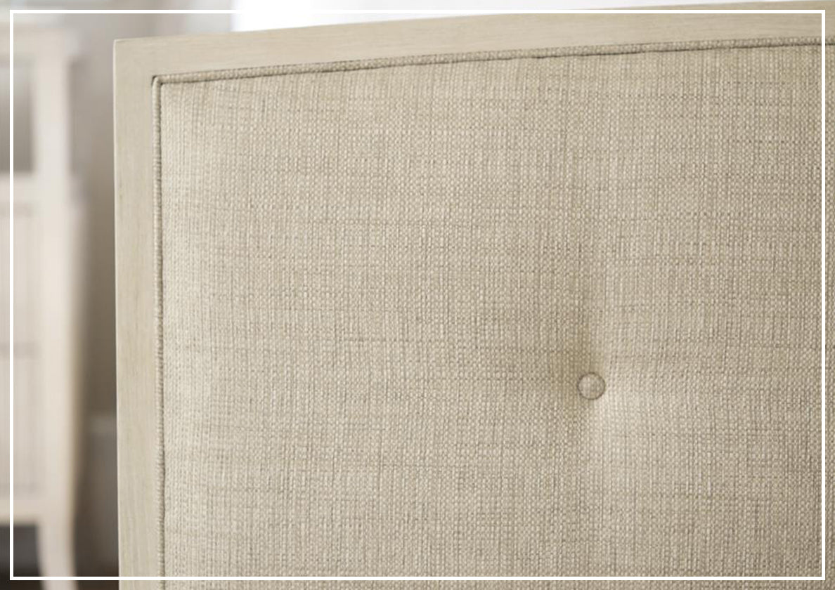 Bernhardt East Hampton Upholstered Panel Bed - Queen Size Upholstered Bed Frame with Button Tufted Headboard - Luxurious Bedroom Furniture for Master Bedroom & Guest Room