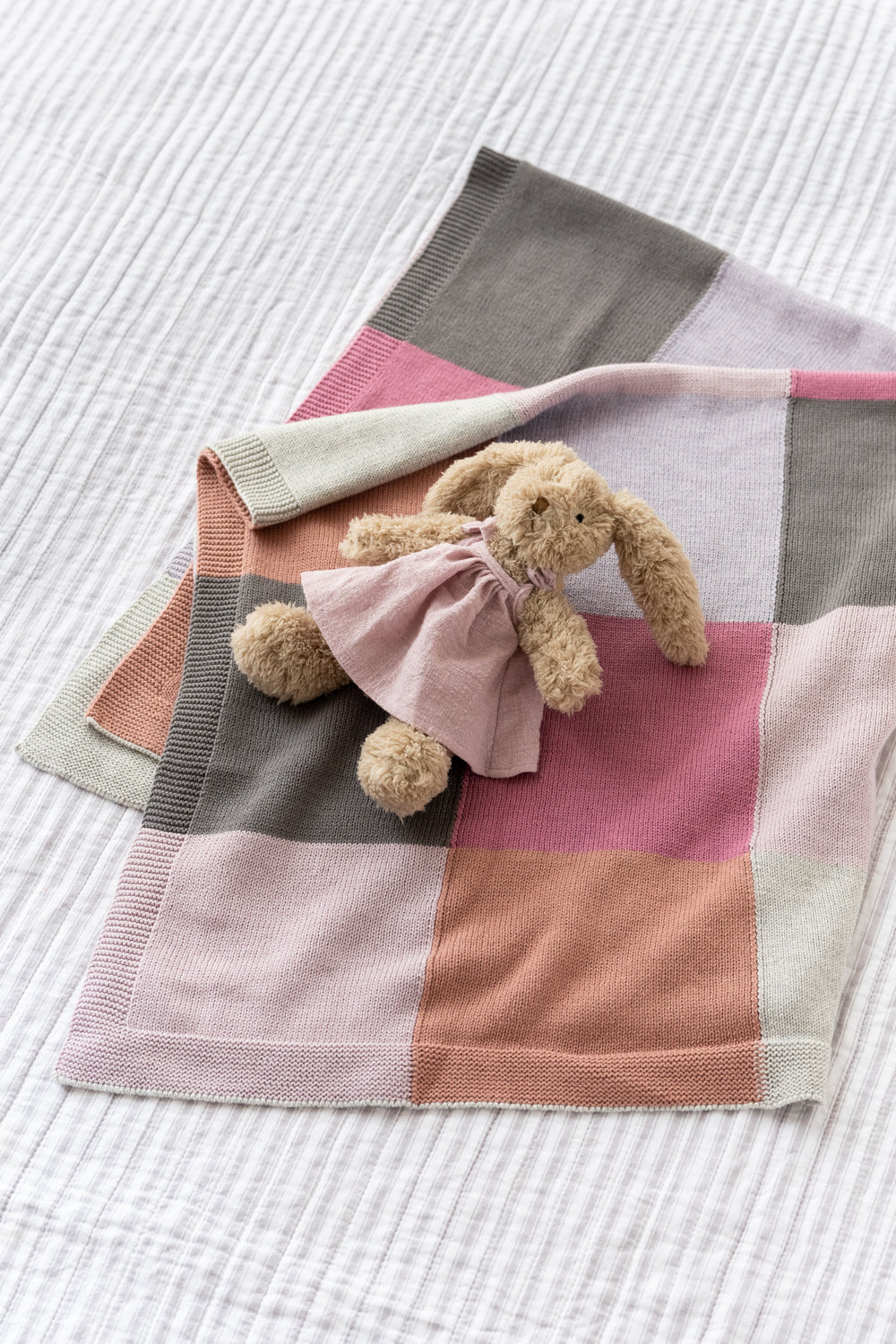 Personalized Baby Blanket - Soft Patchwork Lilac Blanket for Newborns, Infants & Toddlers - Perfect for Nursery, Gift Giving & Photo Shoots
