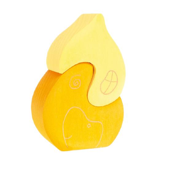 Grimm's Wooden Onion House Toy - Montessori Educational Building Blocks for Kids - Perfect for Pretend Play & Early Learning Activities