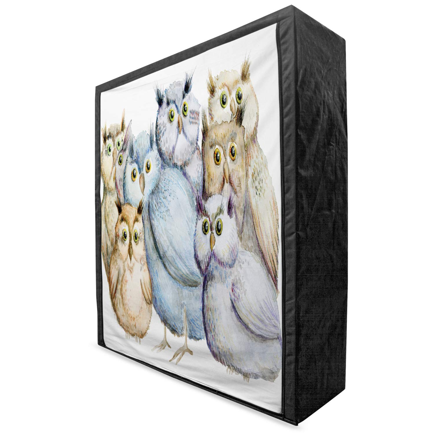 Ambesonne Vintage Bohemian Owl Fabric Wardrobe - 59