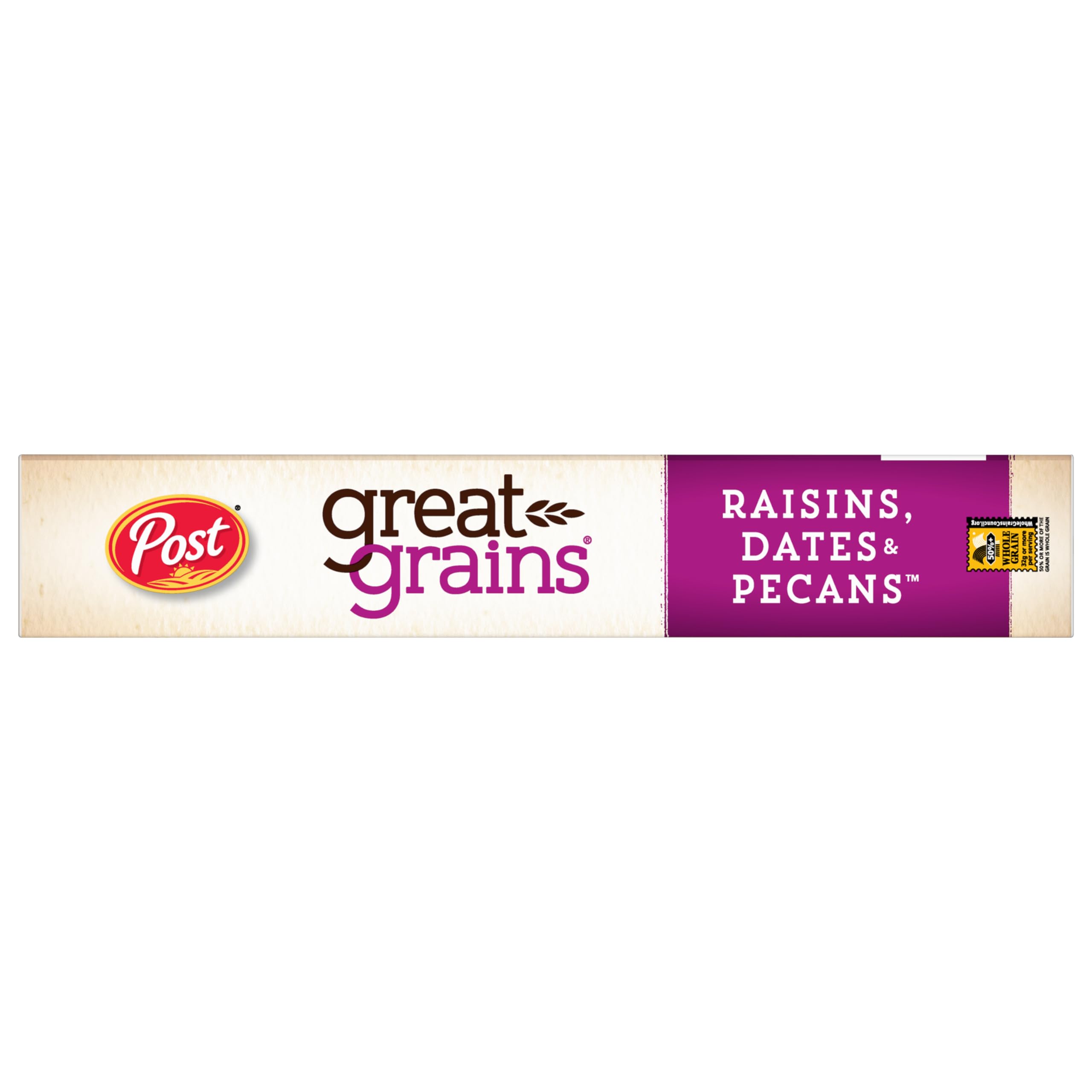 Great Grains Raisins, Dates & Pecans Breakfast Cereal - Non-GMO Granola Clusters with Sweet Dates - 16oz Box - Perfect for Healthy Mornings & On-the-Go Snacking