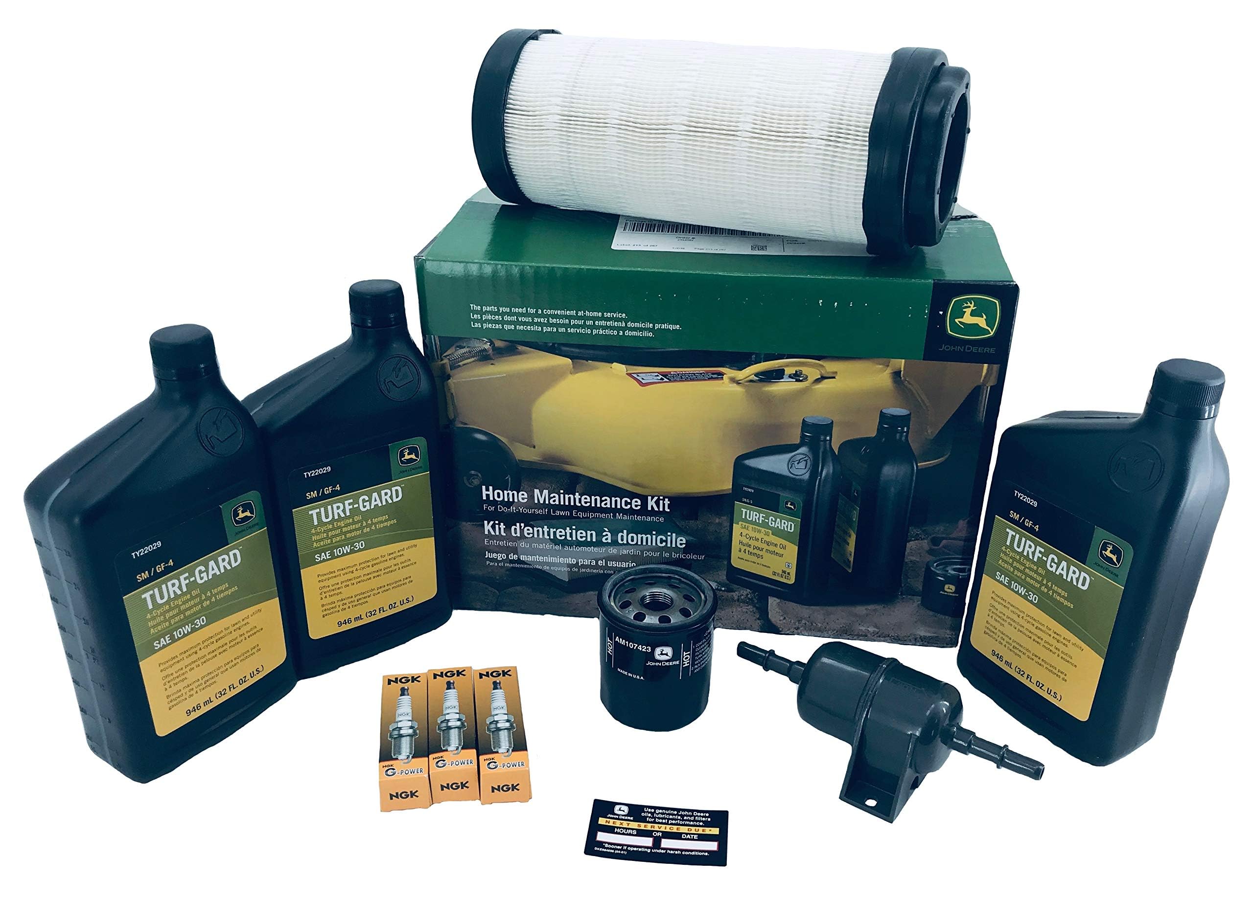 John Deere Home Maintenance Kit - AUC15083 | Lawn & Garden Tool Set for Outdoor Maintenance, DIY Projects & Home Repairs | Perfect for Mowing, Trimming & Property Upkeep