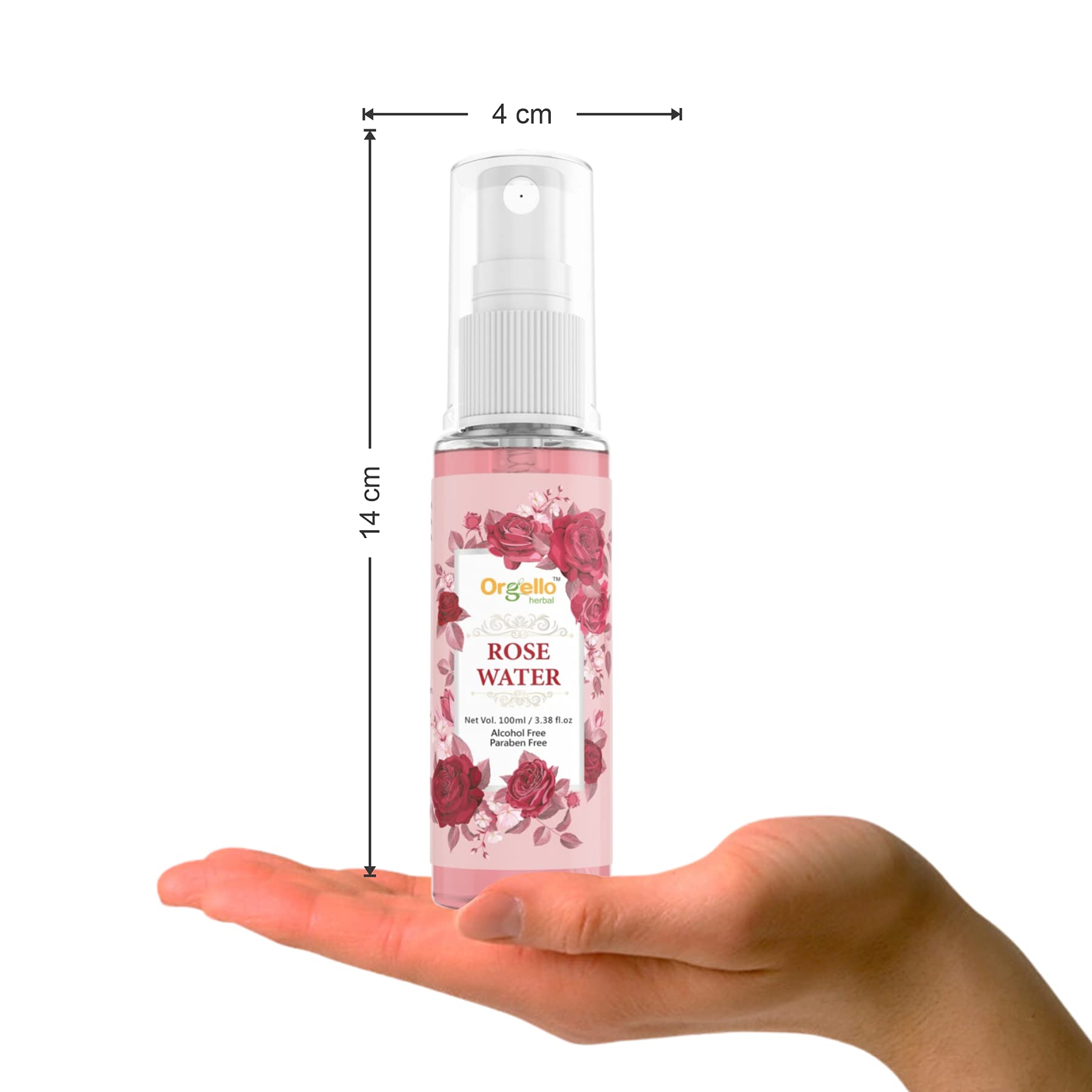 Orgello 20% Vitamin C Serum with Hyaluronic Acid & Rose Water Toner Set - Brightening Skincare Kit for Face (30ml Serum + 100ml Toners) - Perfect for Daily Glow Routine, Dark Spot Treatment & Hydration