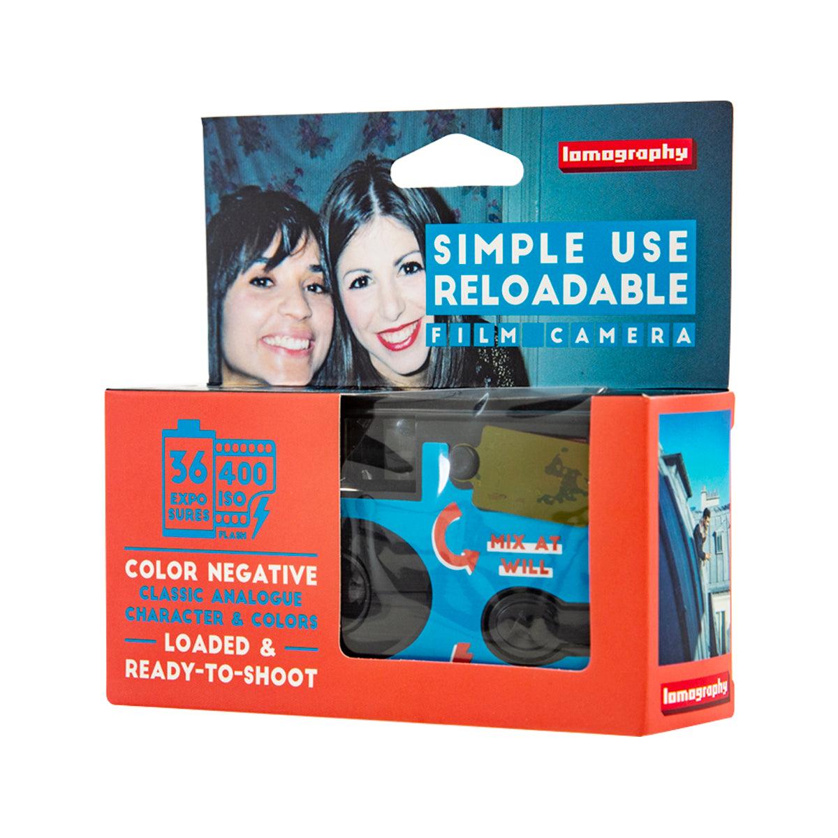 LOMOGRAPHY Simple Use Film Camera with Color Negative ISO400 - Perfect for Travel, Street Photography & Vintage Style Shots