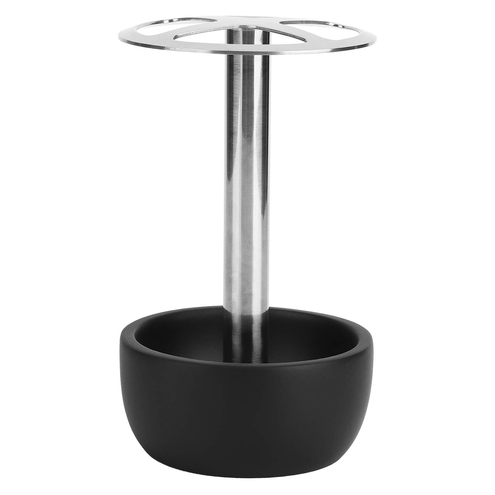 TOPINCN 304 Stainless Steel Toothbrush Holder - Rustproof Bathroom Organizer with No-Hole Design for Toothbrush & Razor Storage - Perfect for Vanity Countertop, Sink, Shower, and Travel (Black)