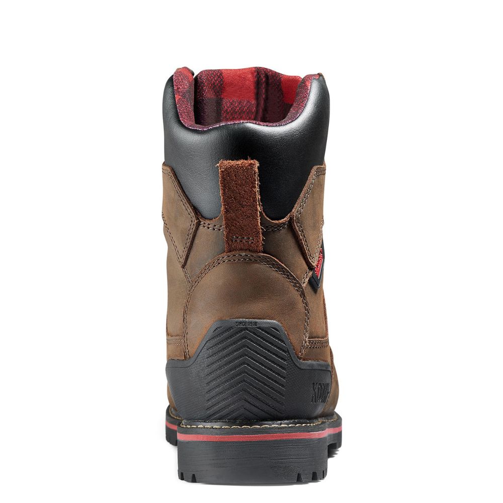 Kodiak Widebody WP Men's 8 Composite Toe 600g Insulated Work Boot KD0A8353DBX - Brown Waterproof Safety Boots for Construction, Hiking & Outdoor Work