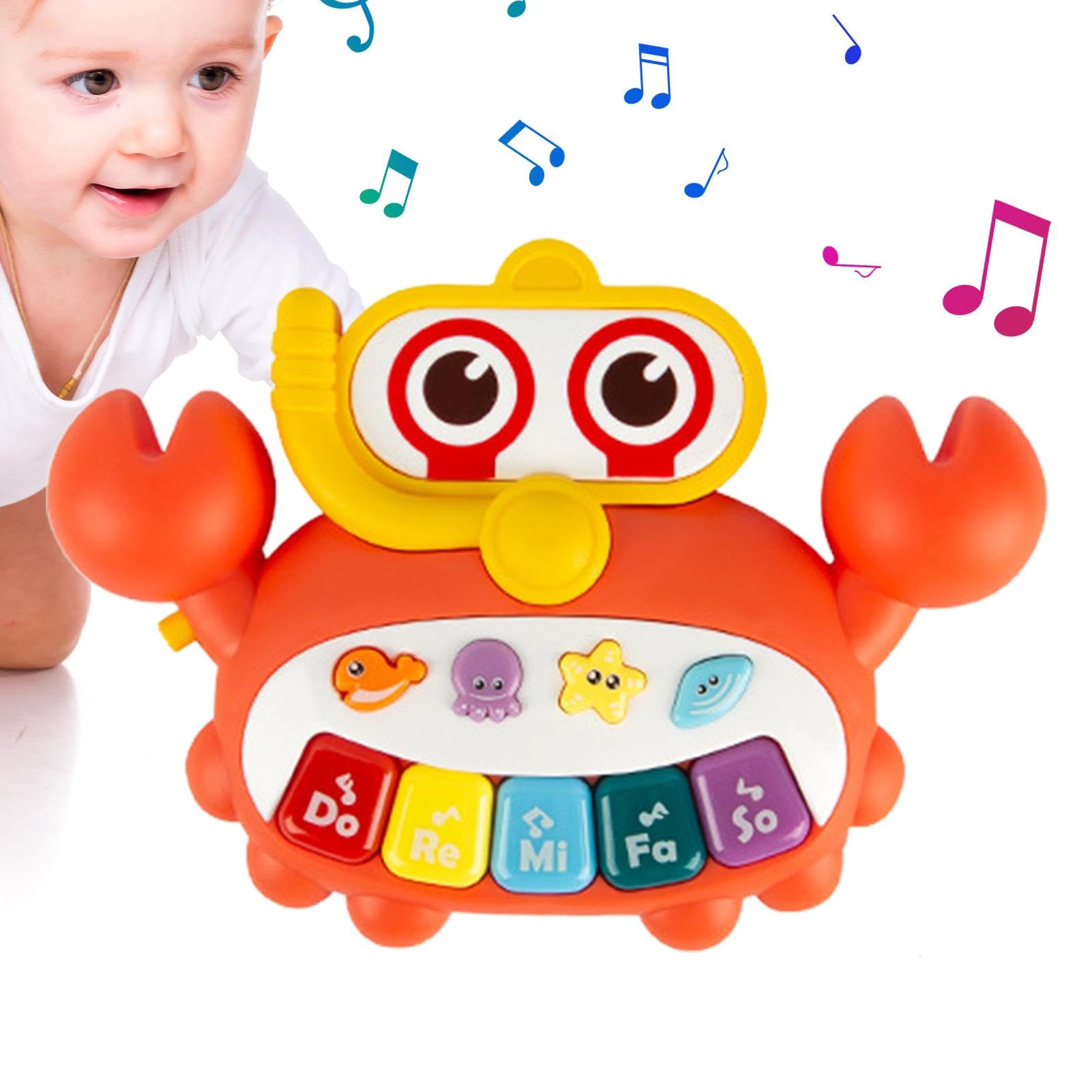 Baby Piano Toy - Interactive Musical Keyboard for Toddlers with Light-Up Keys | Safe & Educational Learning Toy for Infants | Perfect for Early Childhood Development & Sensory Play