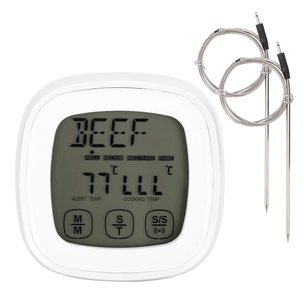 Instant Read Digital Meat Thermometer for Grilling, BBQ, and Kitchen - Fast & Accurate Temperature Gauge for Steak, Chicken, Turkey - Perfect for Outdoor Cooking, Camping, and Home Chefs