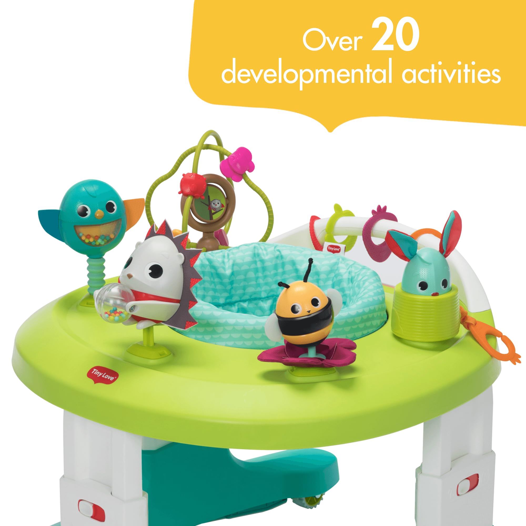 Tiny Love 4-in-1 Here I Grow Mobile Activity Center - Baby Walker & Developmental Toy with Interactive Activities for Infants | Perfect for Playtime, Learning & Motor Skills Development in Nursery or Daycare