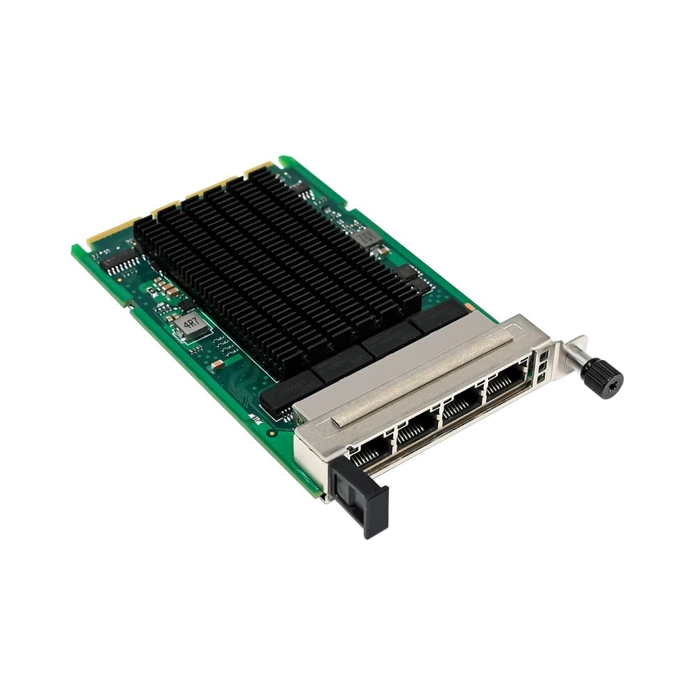 Piuusngy I350-T4 4-Port Gigabit Ethernet PCIe Network Card - OCP3.0 I350AM4 Server Adapter for High-Speed Networking | Ideal for Data Centers, Cloud Computing & Enterprise Servers